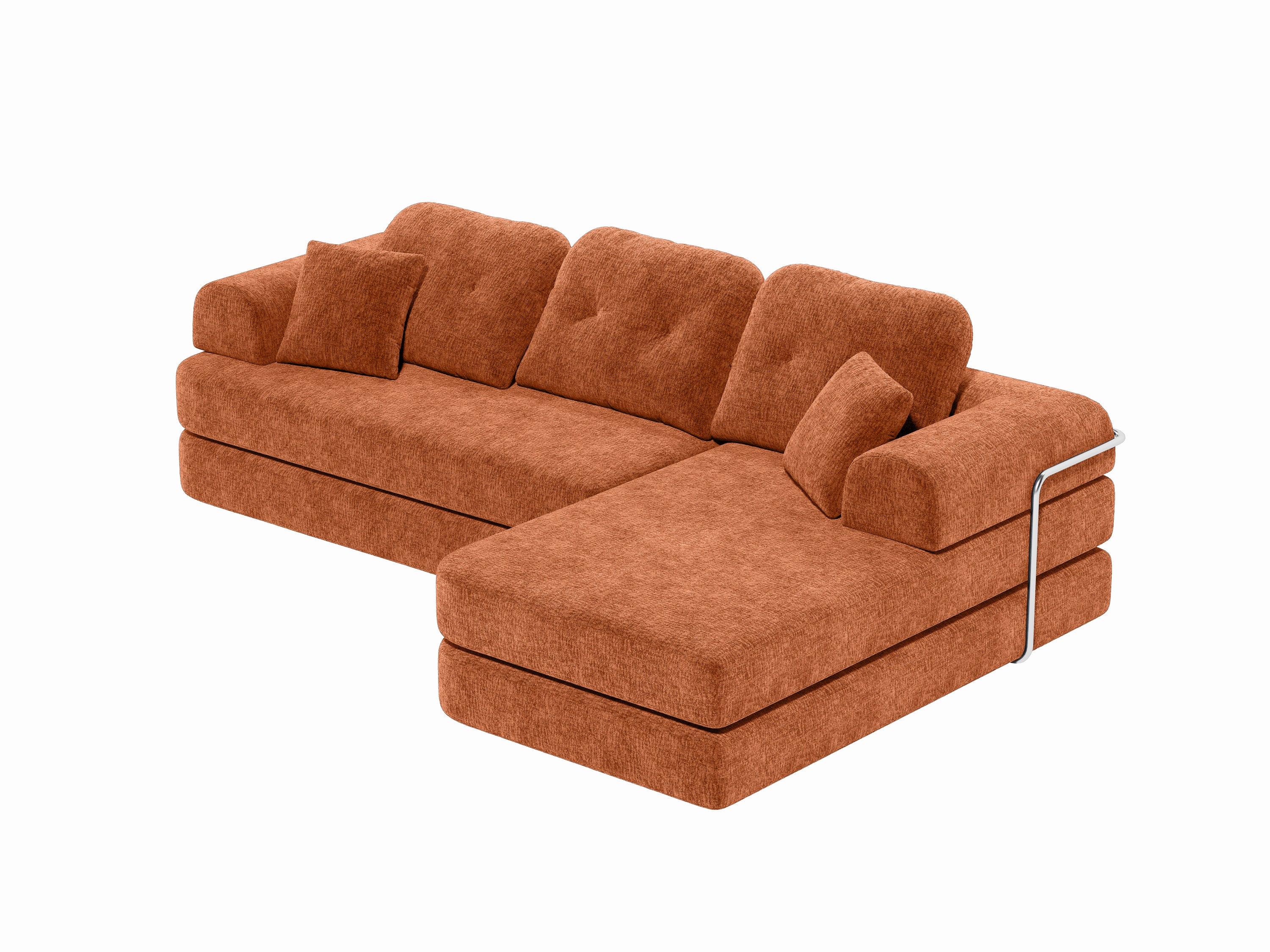 Gather Lounge Sofa Bed-Rust