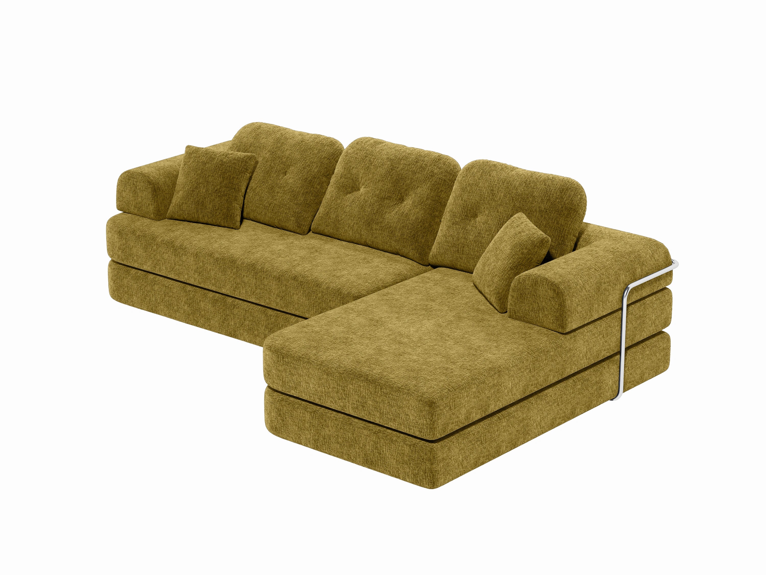 Gather Lounge Sofa Bed-Olive