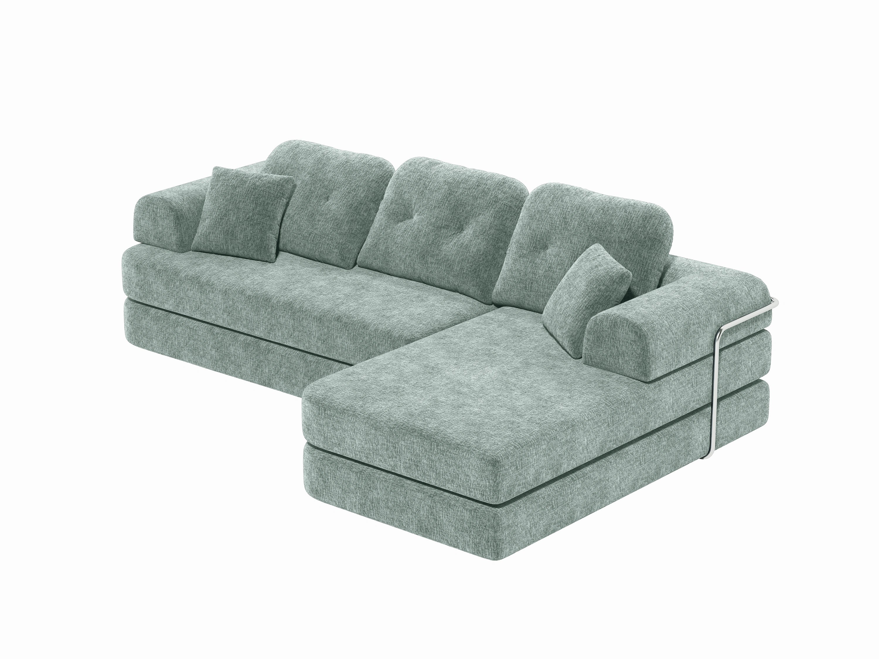 Gather Lounge Sofa Bed-Sky Blue