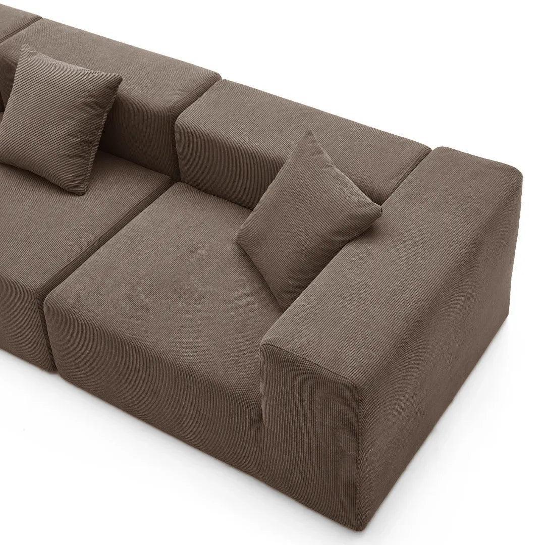 Milo Modular Sofa 3 Seater-Coffee - PortaSofa