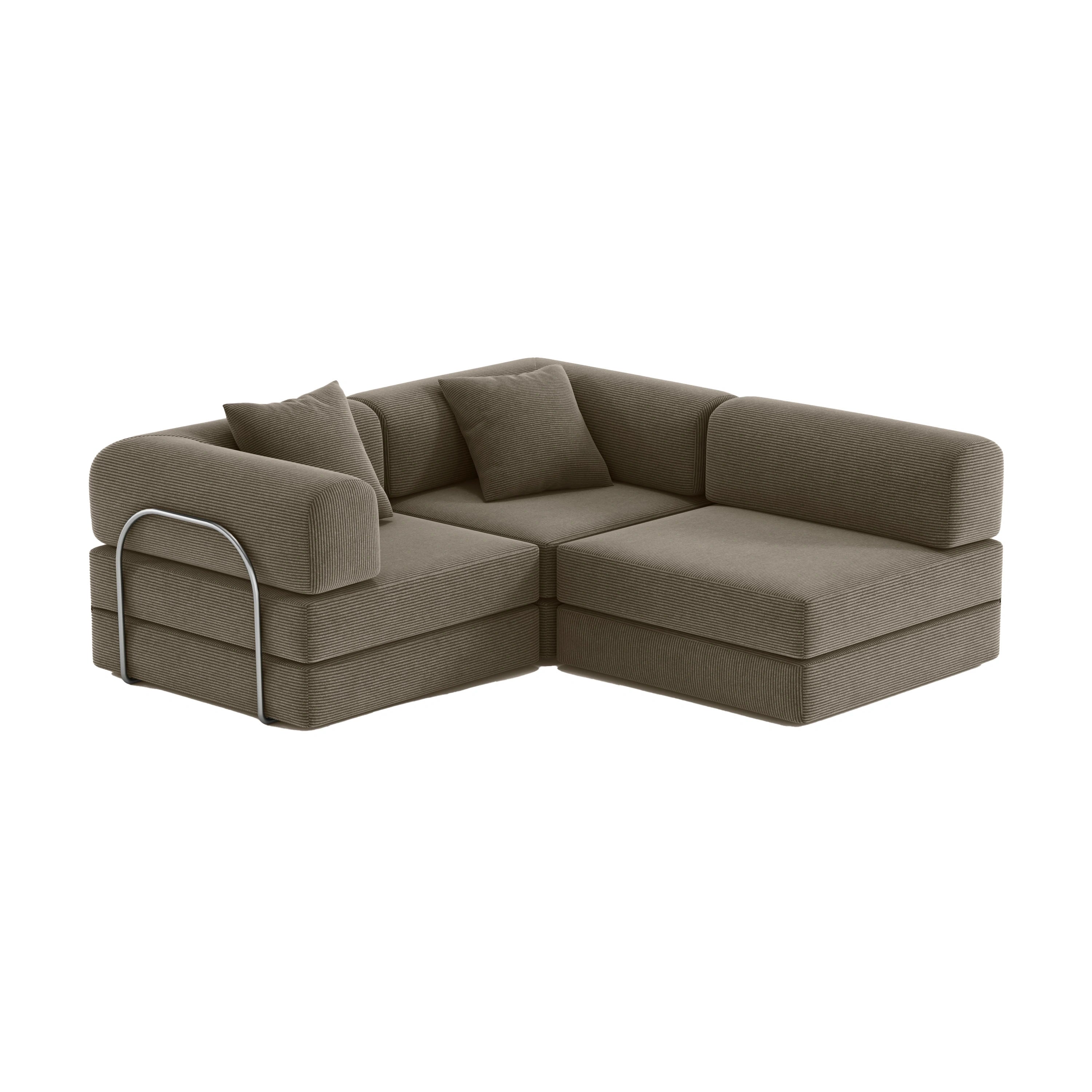 Nova L-Shaped Sofa-Coffee