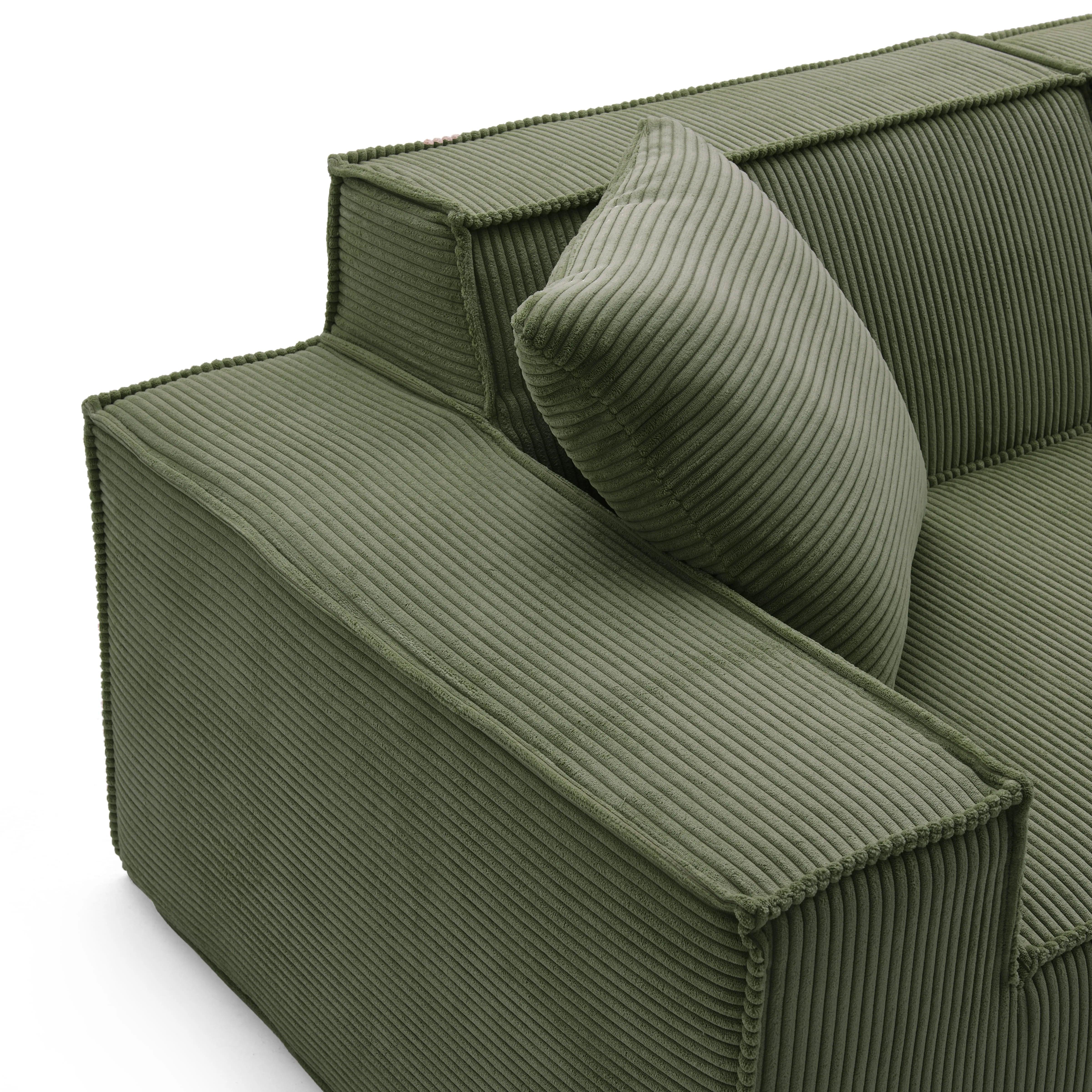 Cube Modular Sofa 3 Seater-Forest Green - PortaSofa