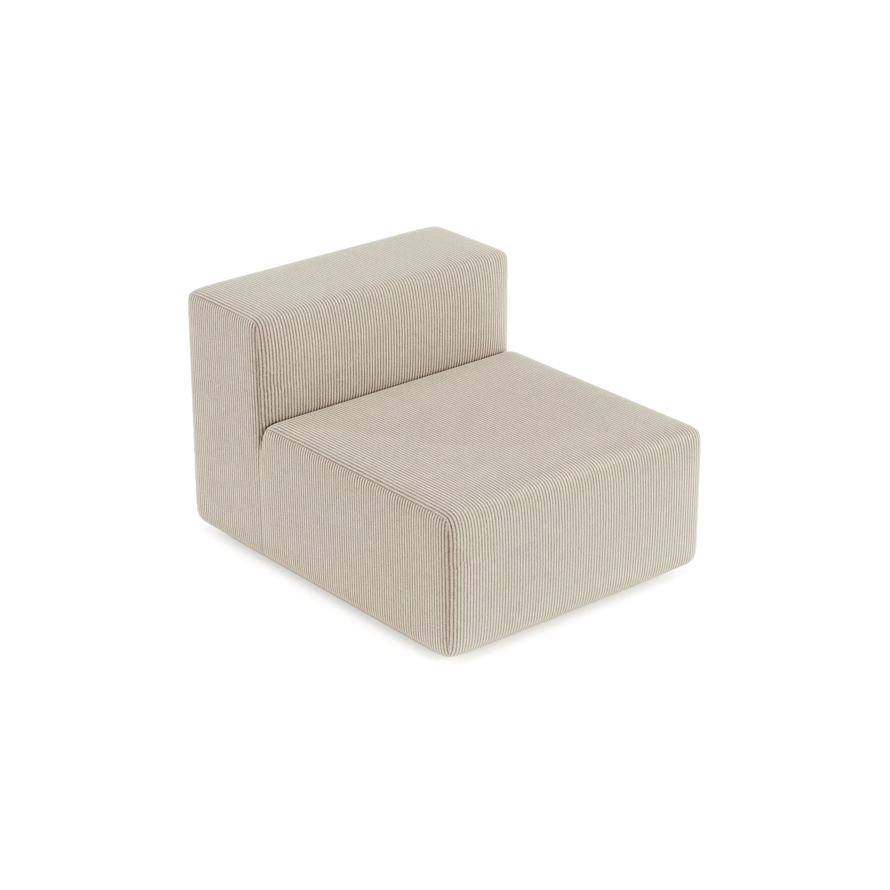 Milo Single Seat-Cream White - PortaSofa