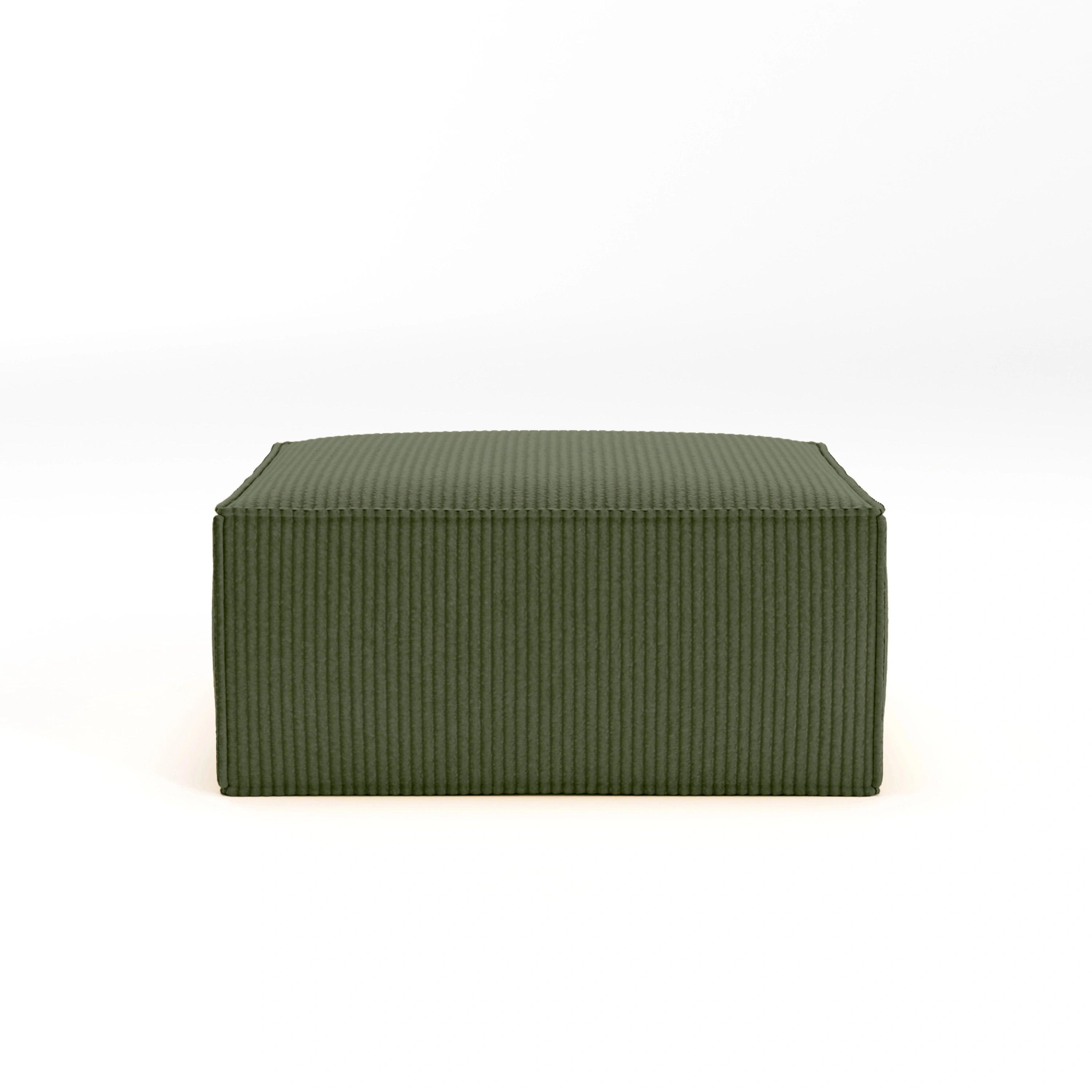 Cube Ottoman-Forest Green - PortaSofa