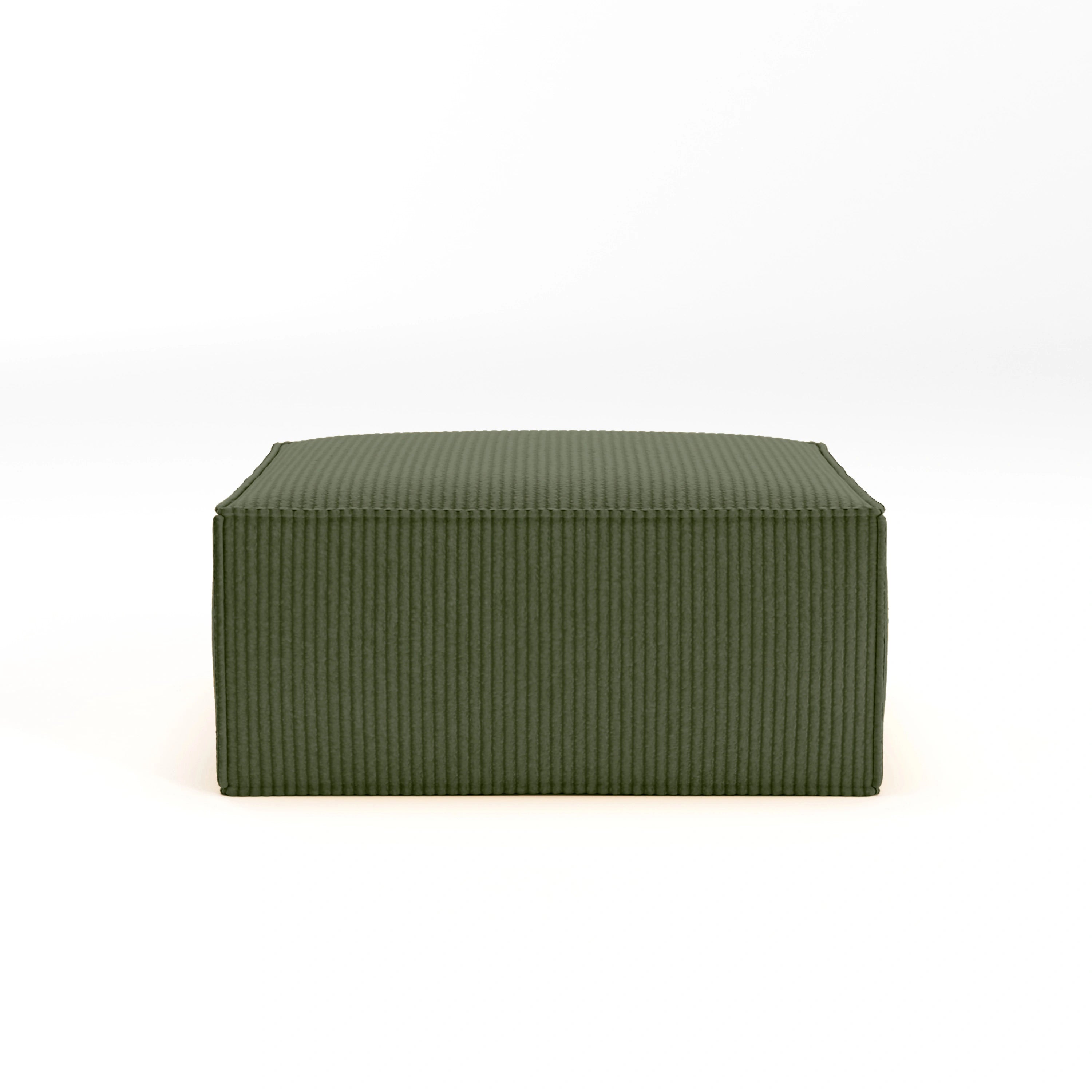Cube Ottoman-Forest Green