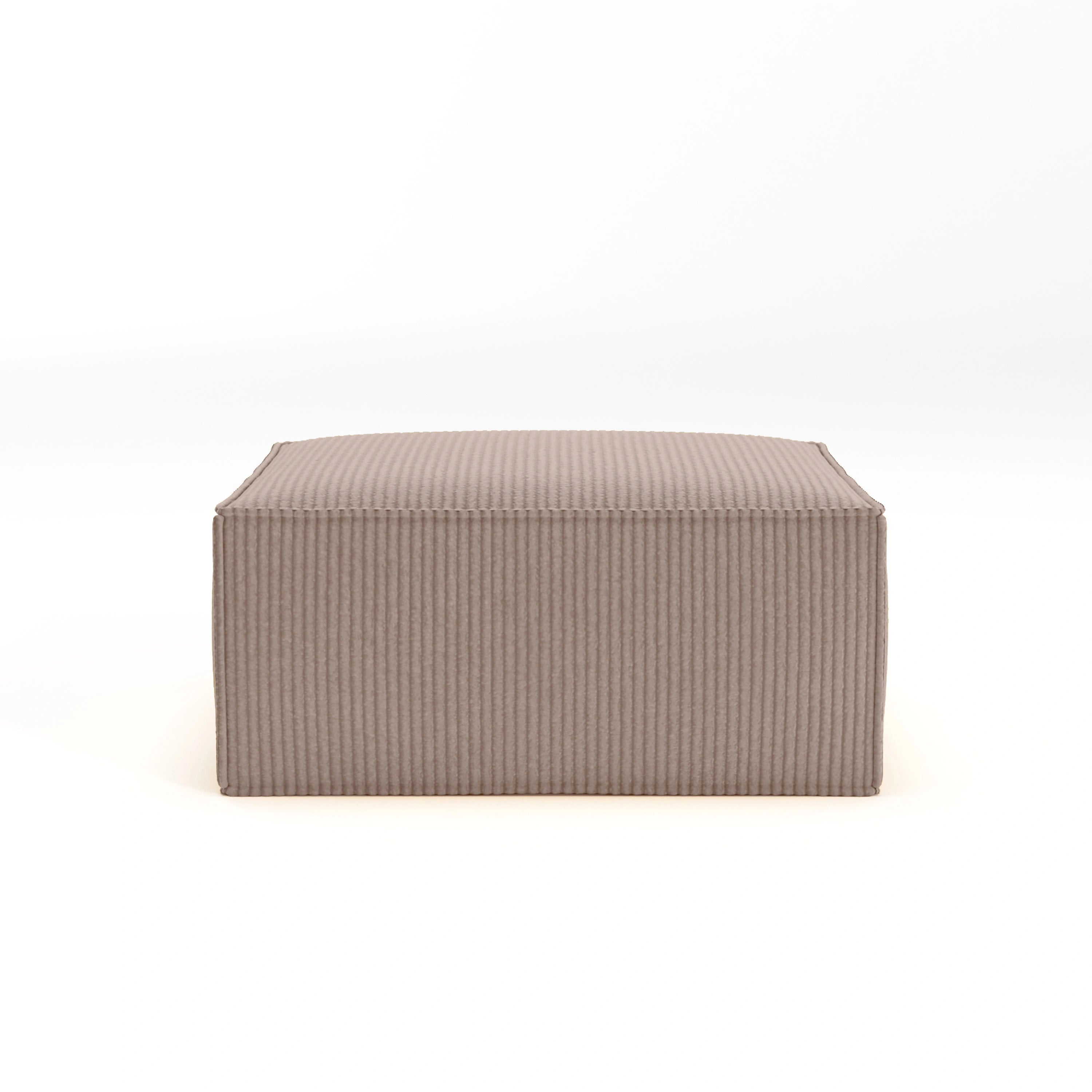 Cube Ottoman-Blush