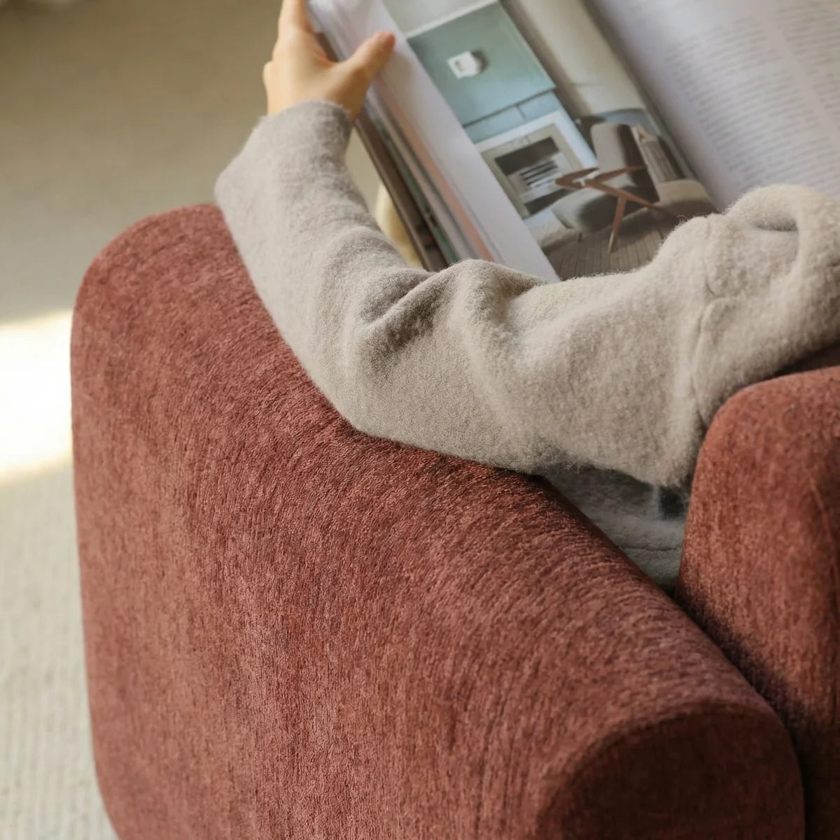 Mochi Single Seat-Mustard