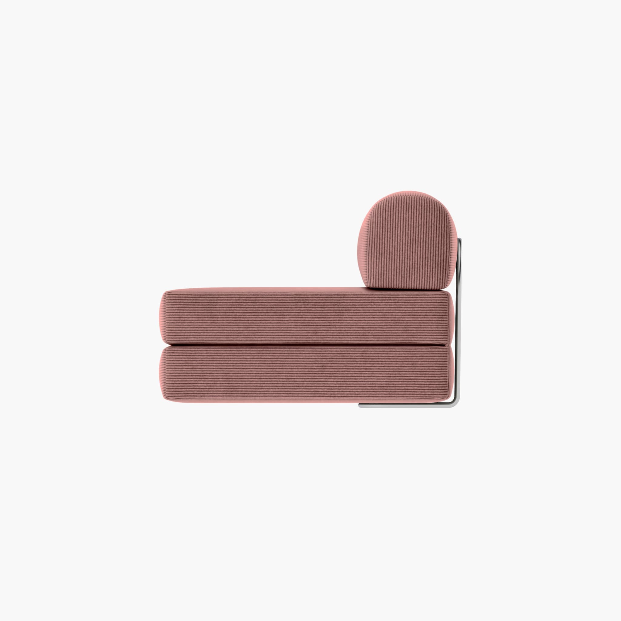 Nova Modular Single Seat-Dusty Rose