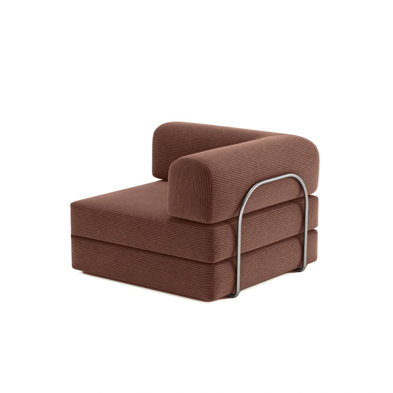 Nova Modular Corner Seat-Chestnut - PortaSofa