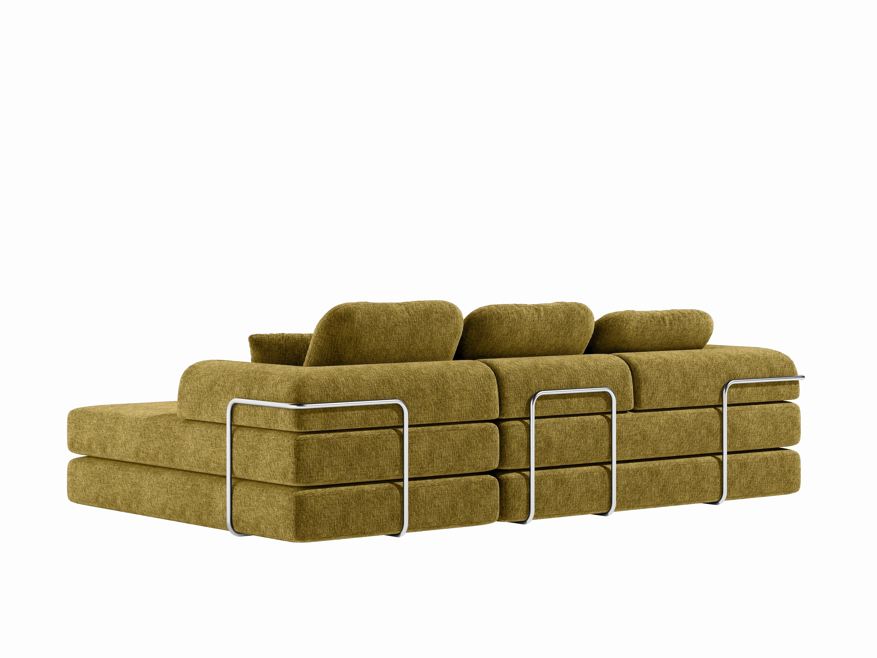 Gather Lounge Sofa Bed-Olive