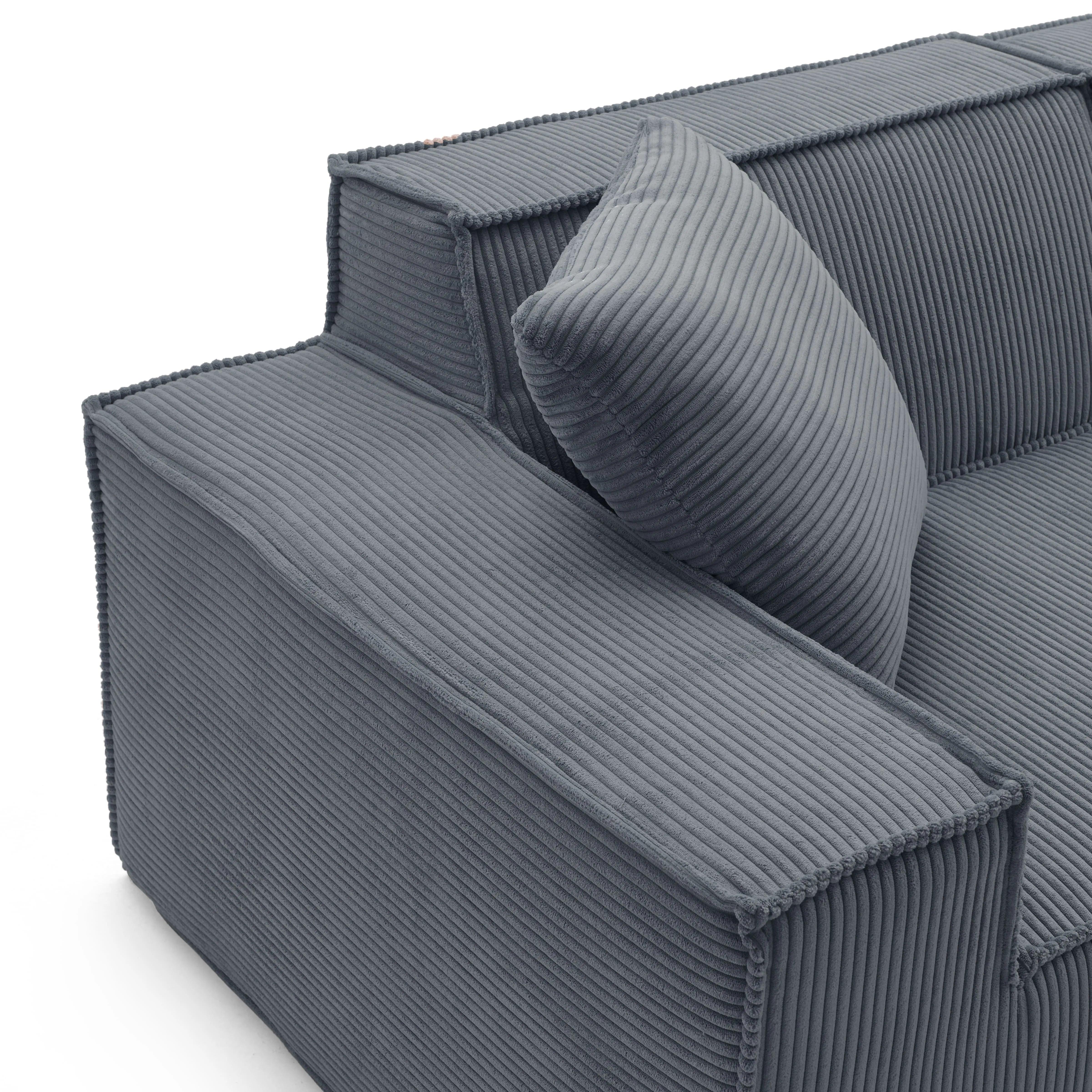 Cube Modular Sofa 3 Seater-Slate - PortaSofa
