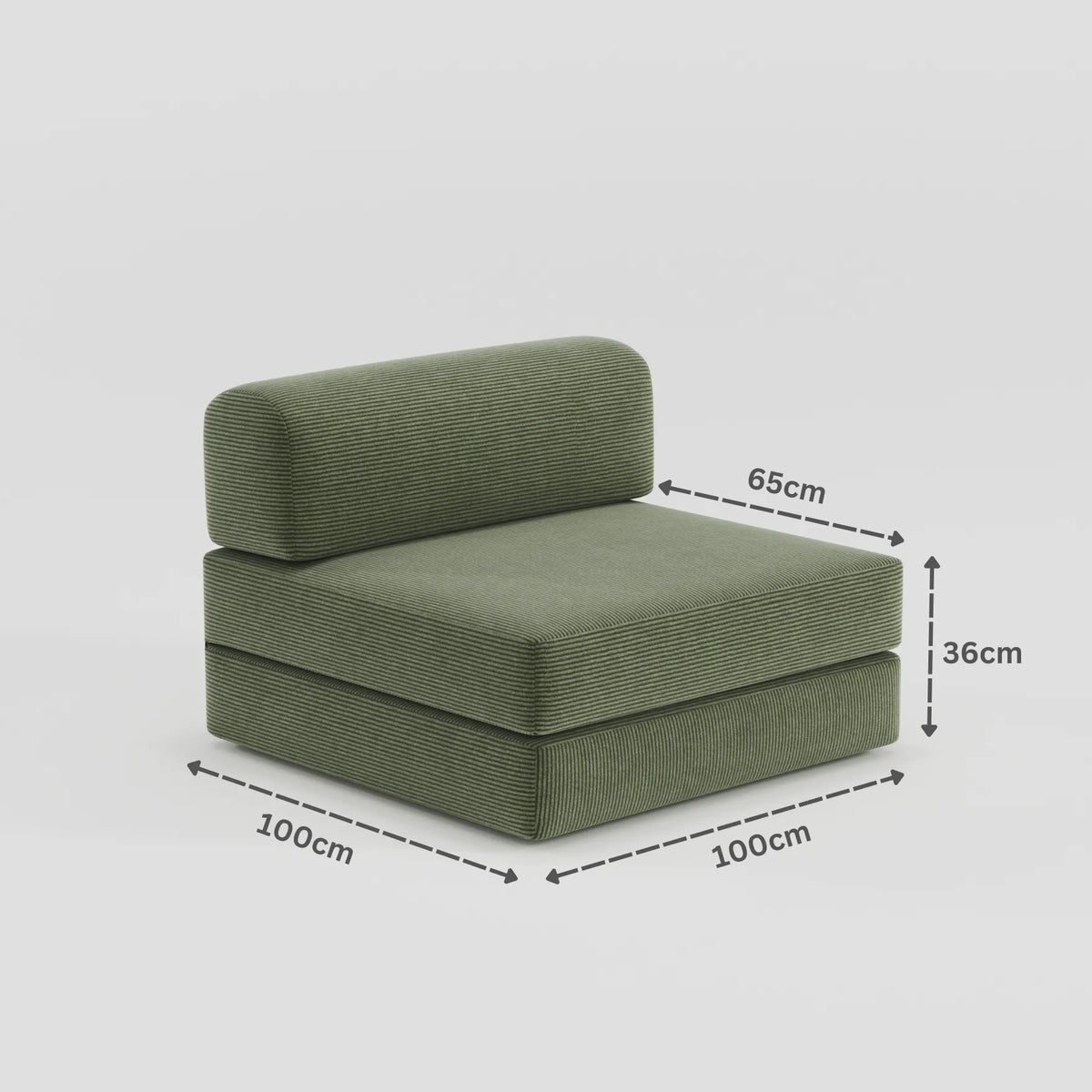 Nova Modular Single Seat-Coffee