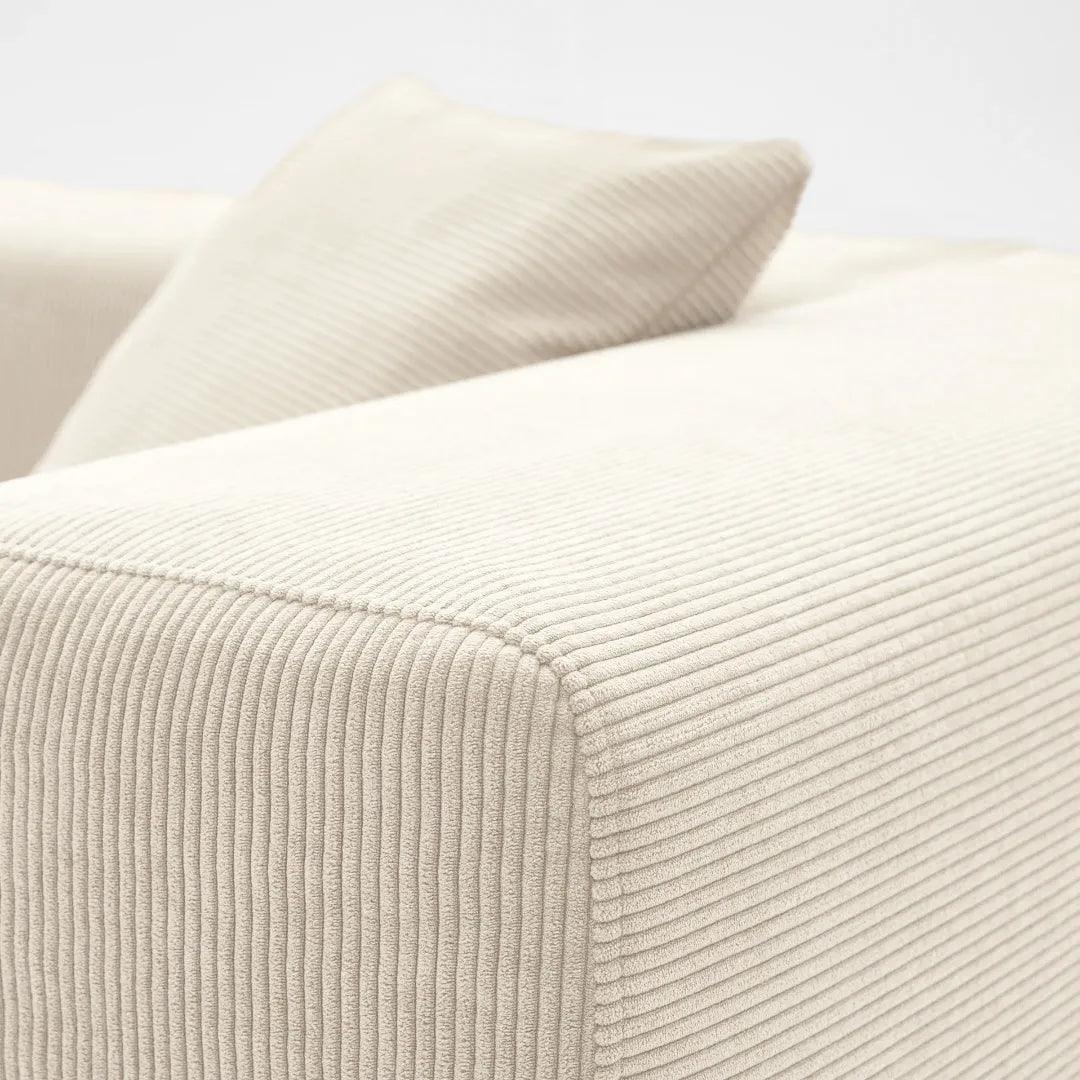 Milo Modular Sofa 3 Seater-Cream White - PortaSofa