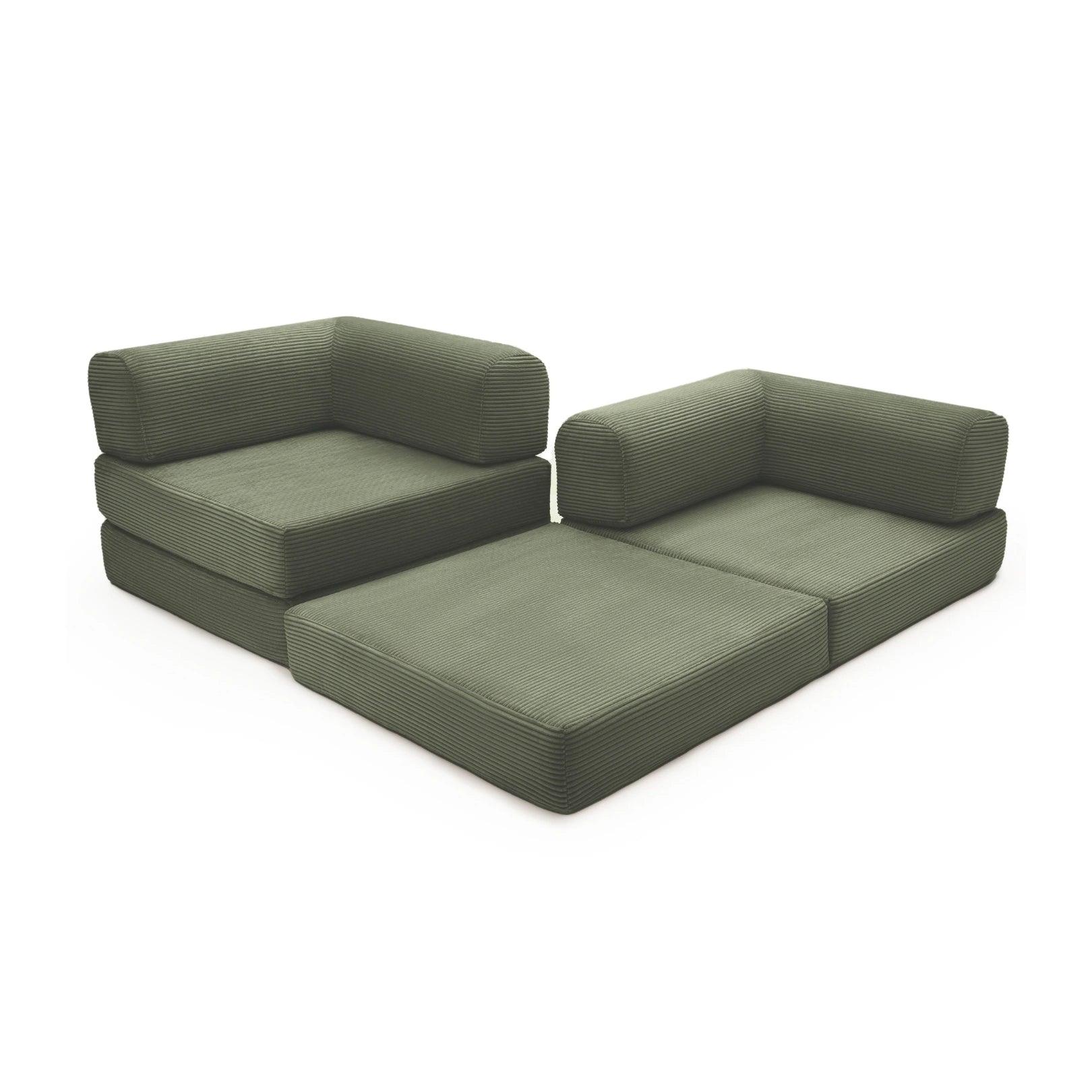 Nova Modular Sofa Bed-Forest Green - PortaSofa