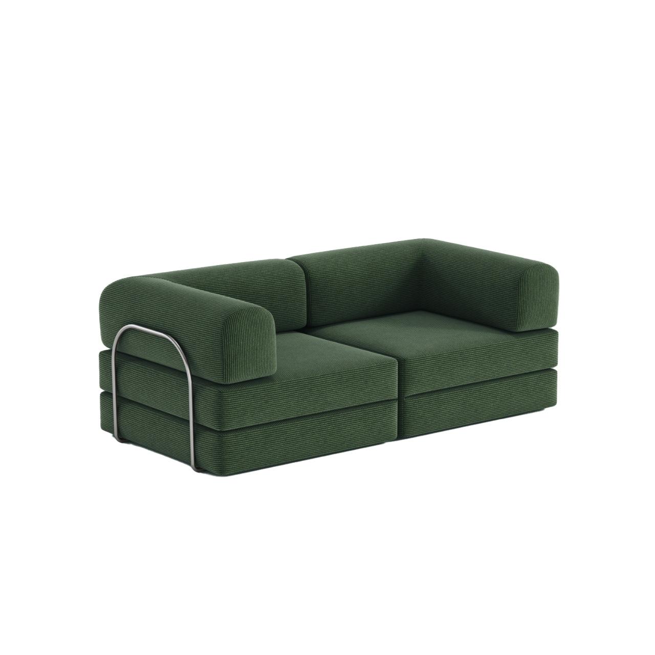Nova Modular Sofa Bed-Vintage Green - PortaSofa