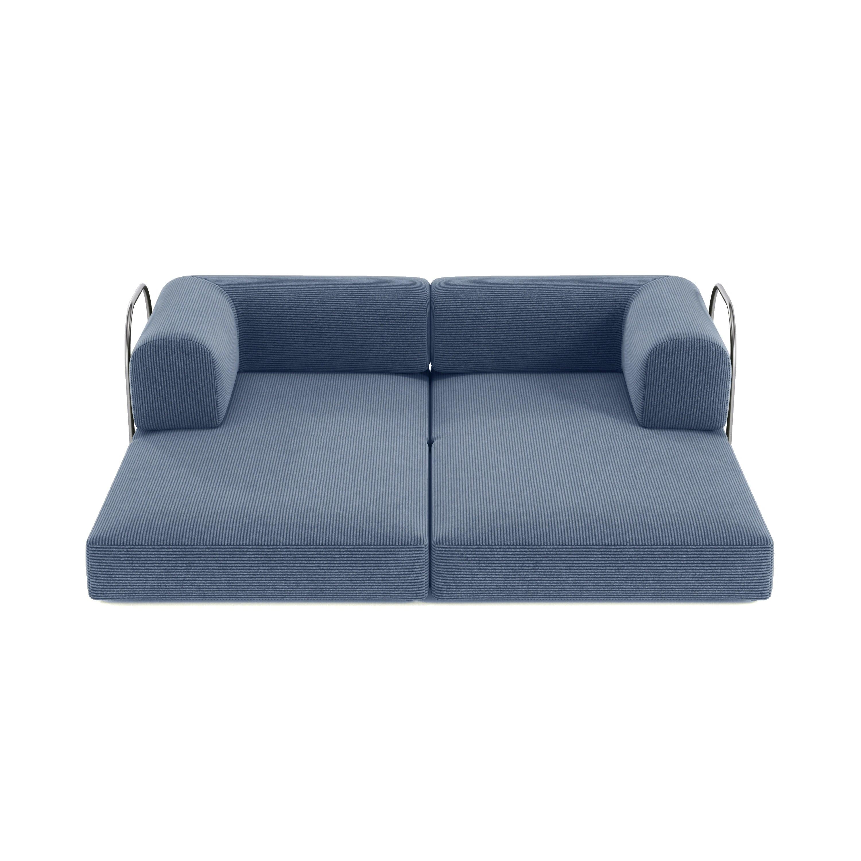 Nova Modular Sofa Bed-Aegean Blue - PortaSofa