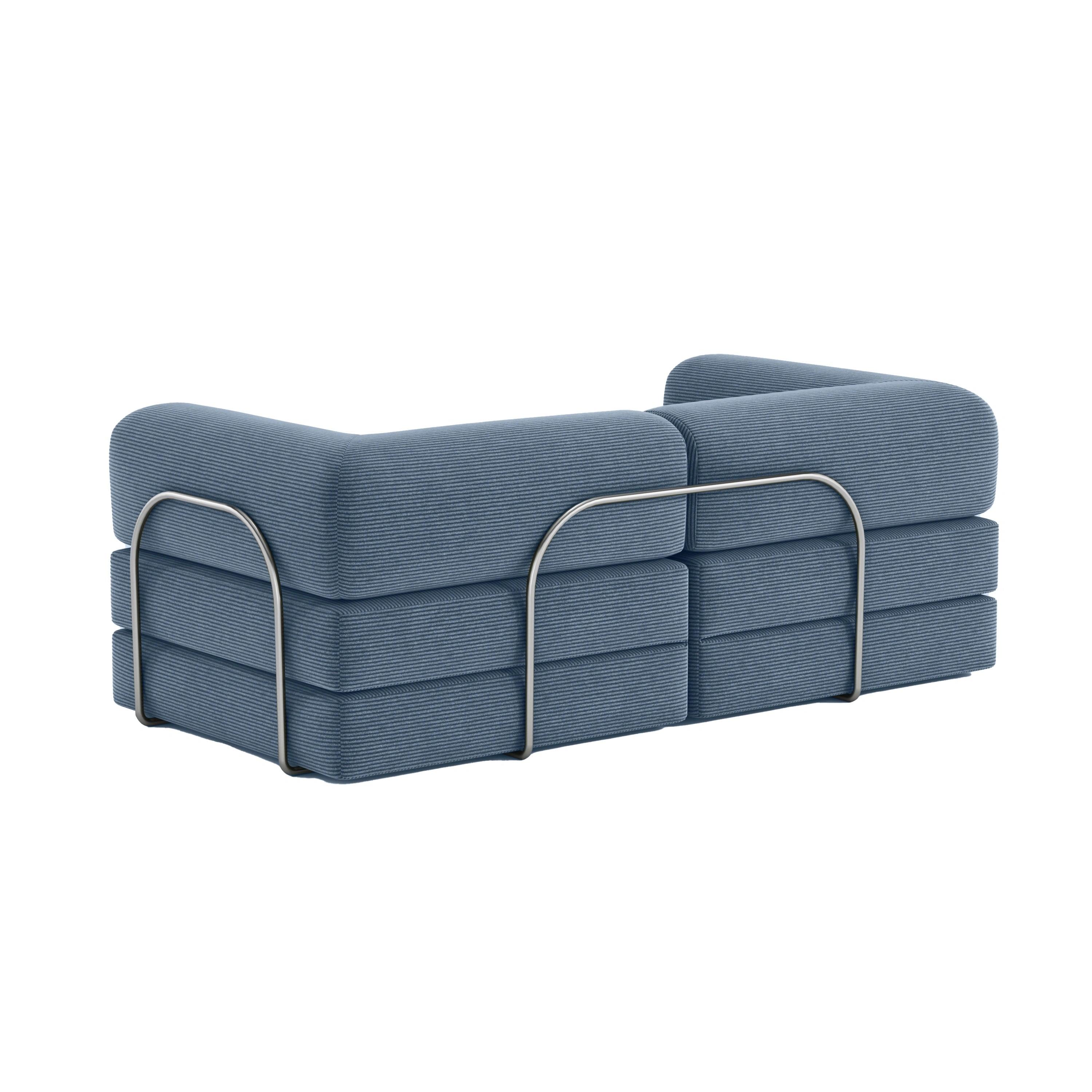 Nova Modular Sofa Bed-Aegean Blue - PortaSofa