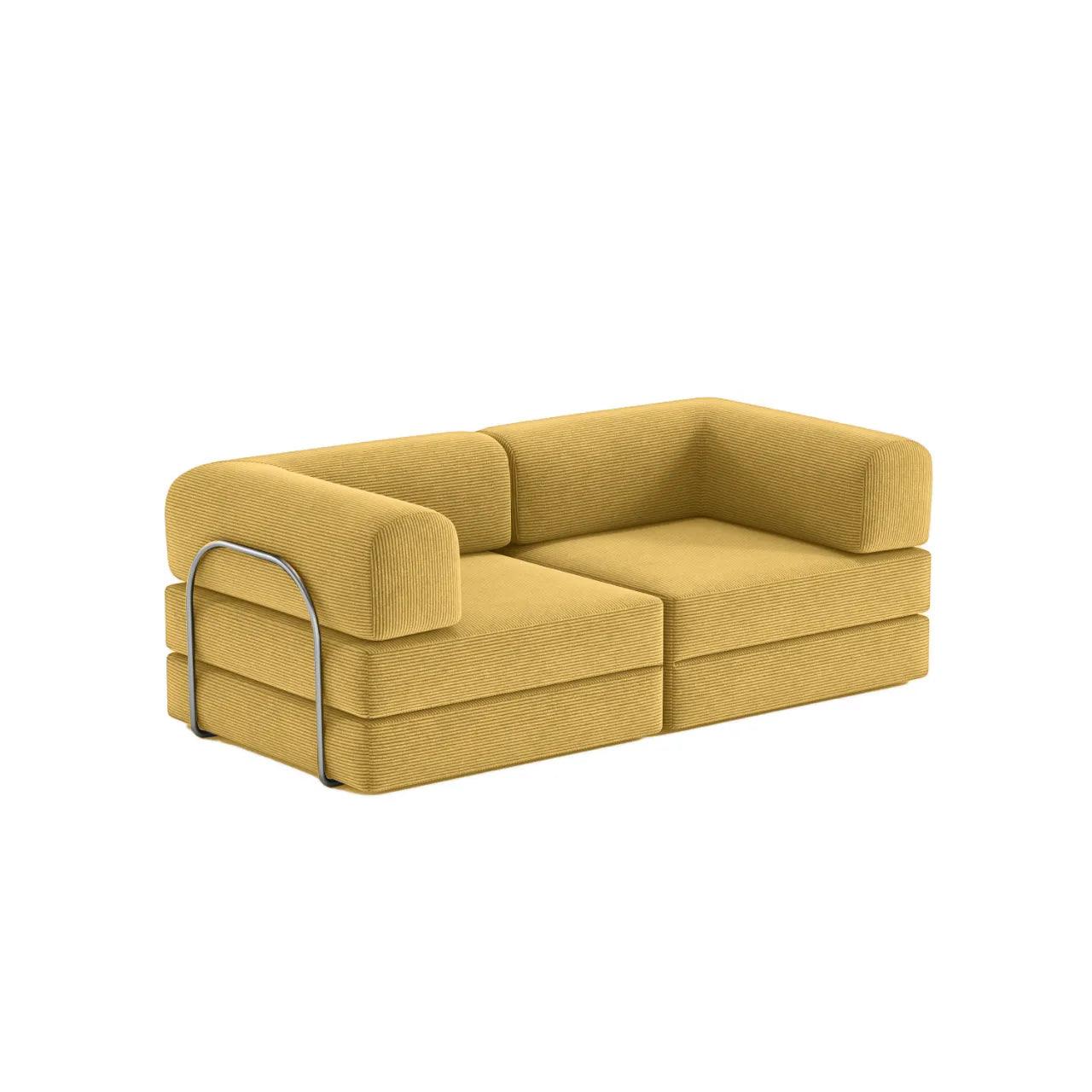 PortaSofa Nova Modular Sofa Bed in Yellow color