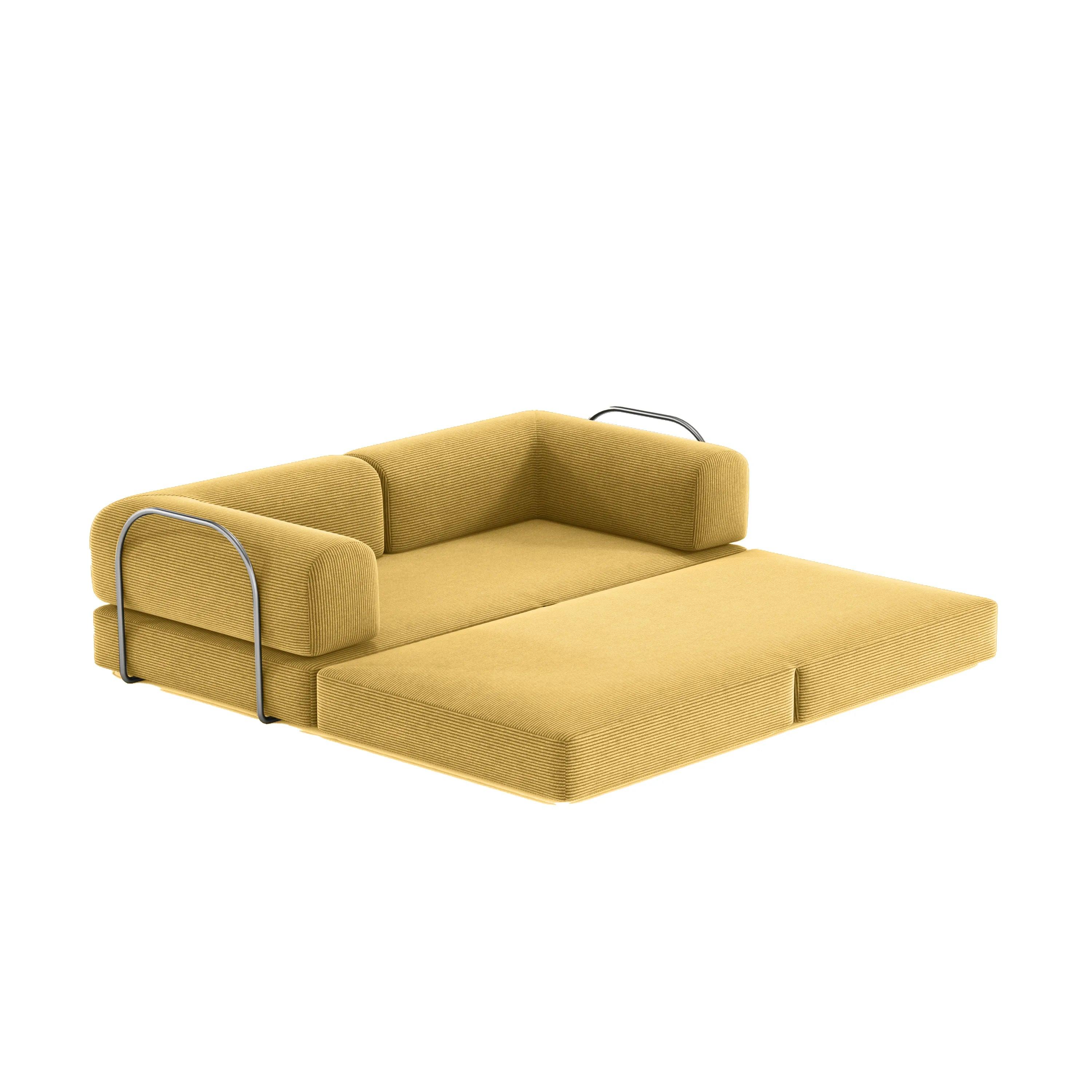 PortaSofa Nova Modular Sofa Bed in Yellow color