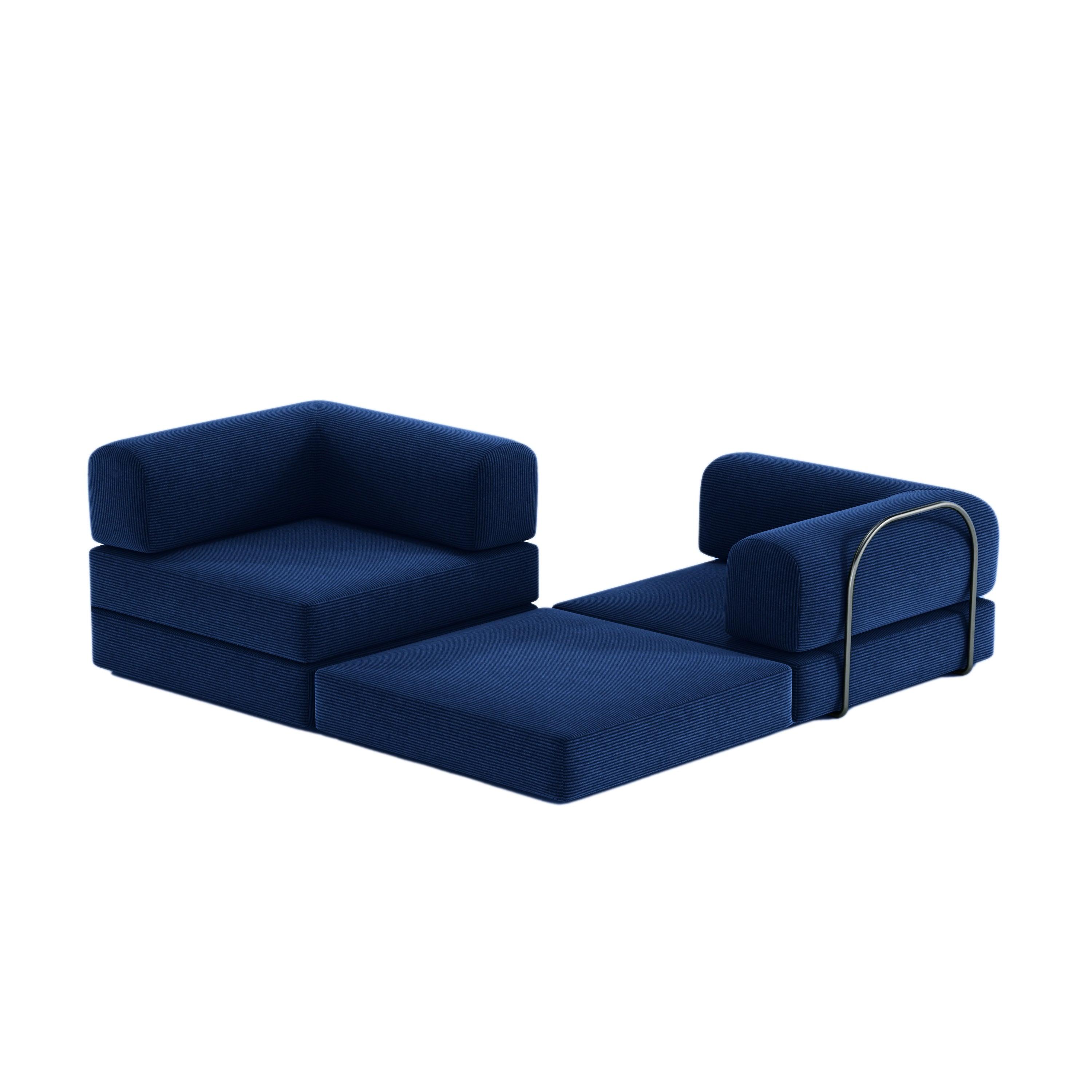 Nova Modular Sofa Bed-Blue - PortaSofa