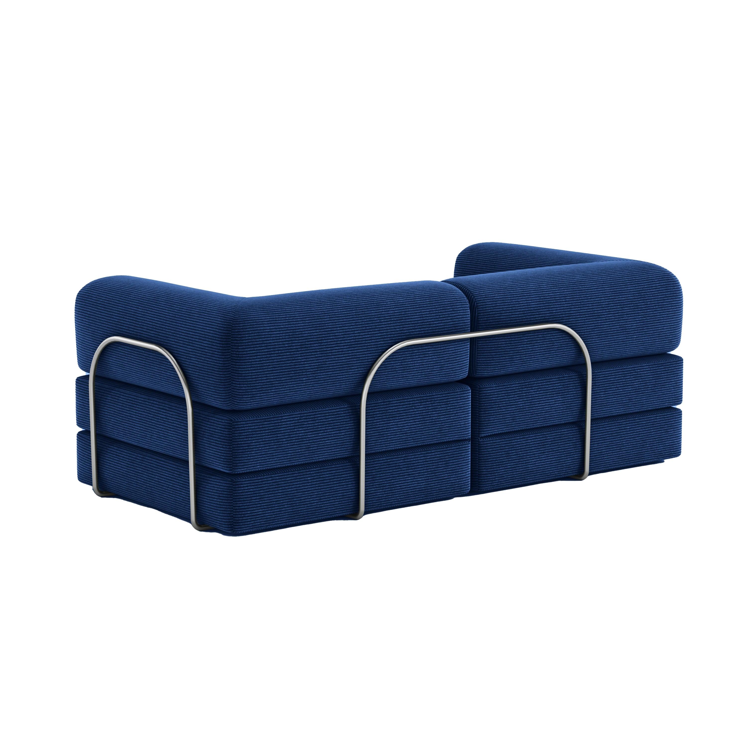 Nova Modular Sofa Bed-Blue - PortaSofa