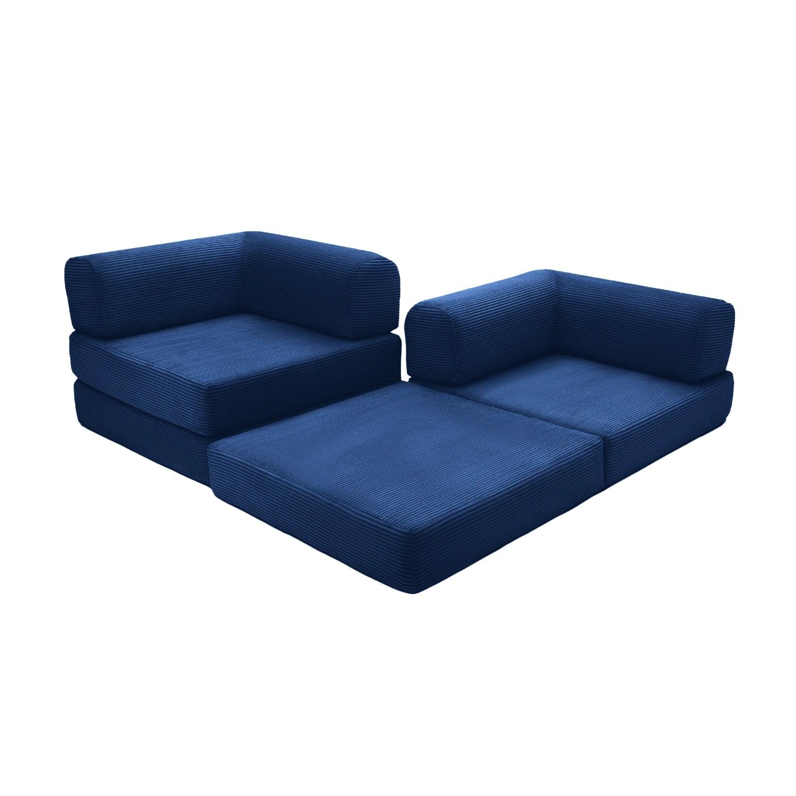 Nova Modular Sofa Bed-Blue - PortaSofa
