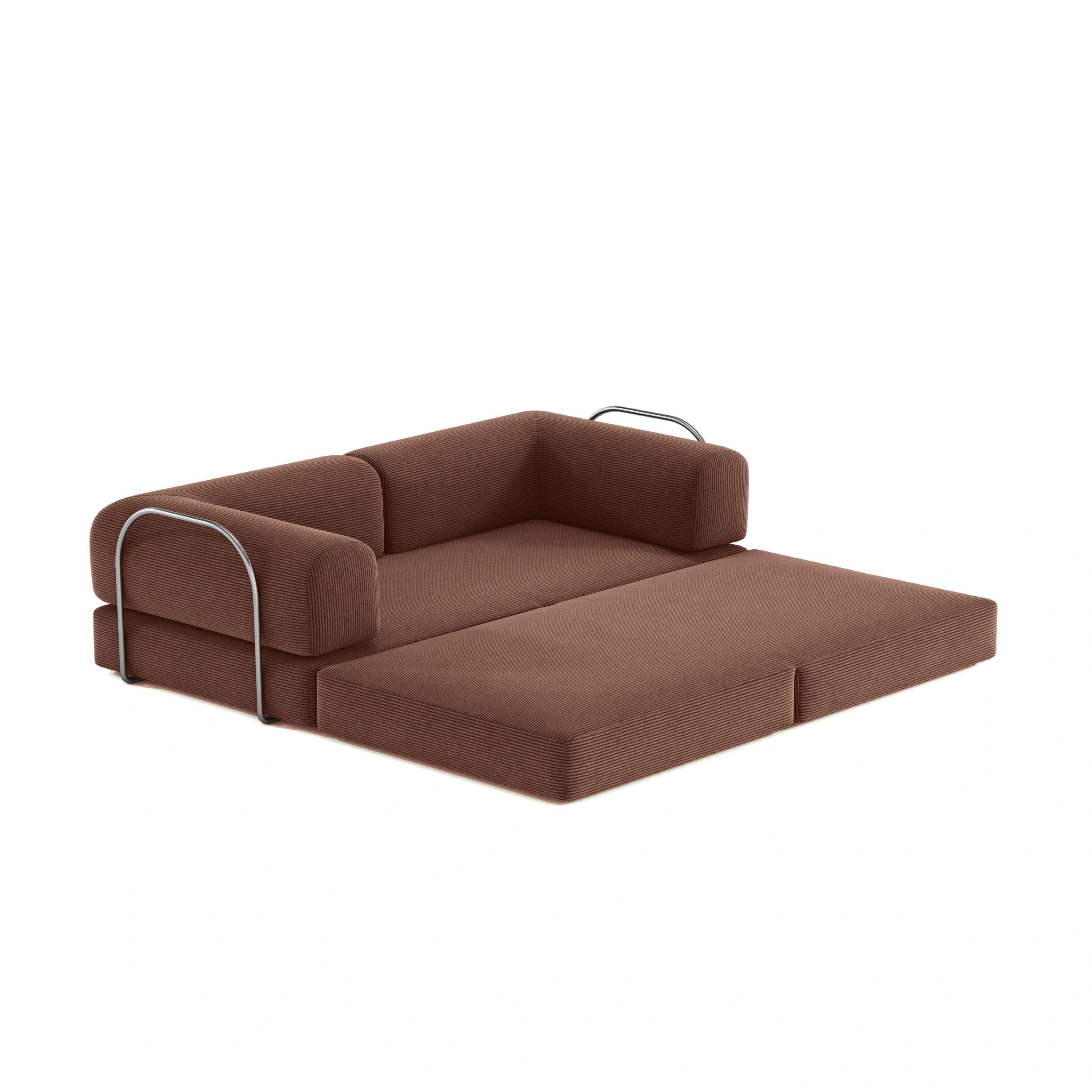 Nova Modular Sofa Bed-Chestnut - PortaSofa
