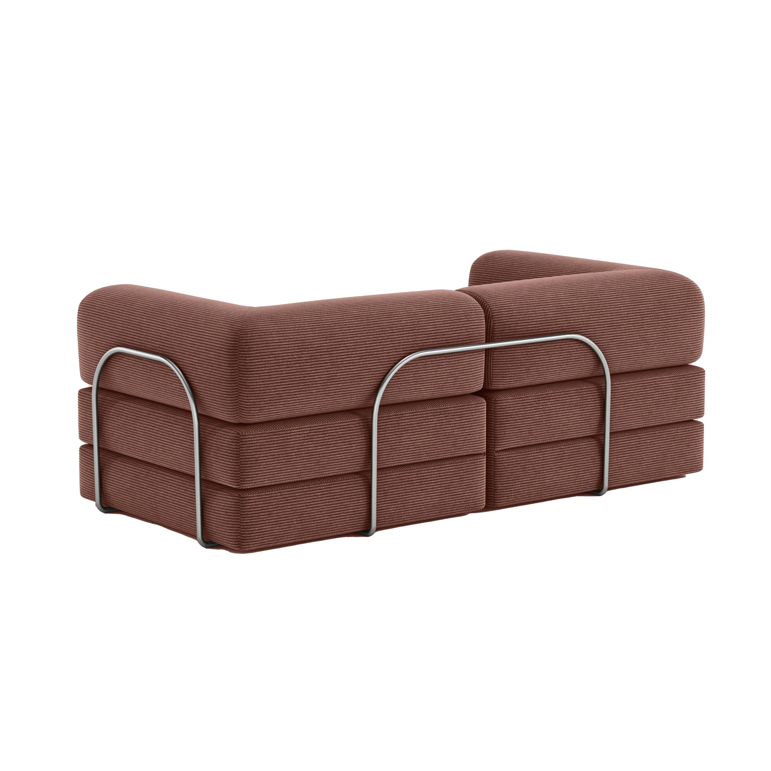 Nova Modular Sofa Bed-Chestnut - PortaSofa