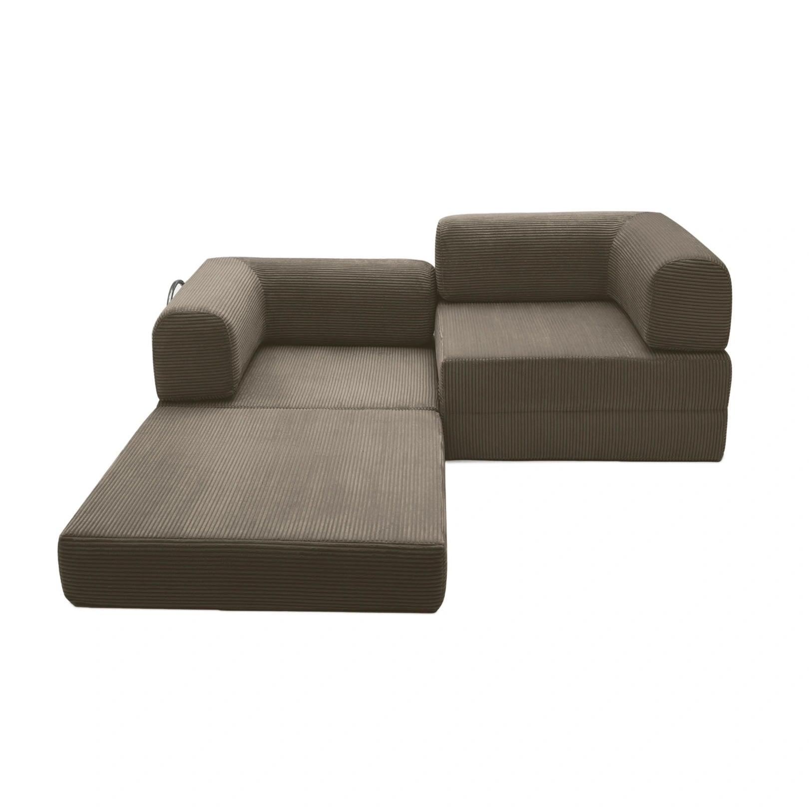 Nova Modular Sofa Bed-Coffee - PortaSofa