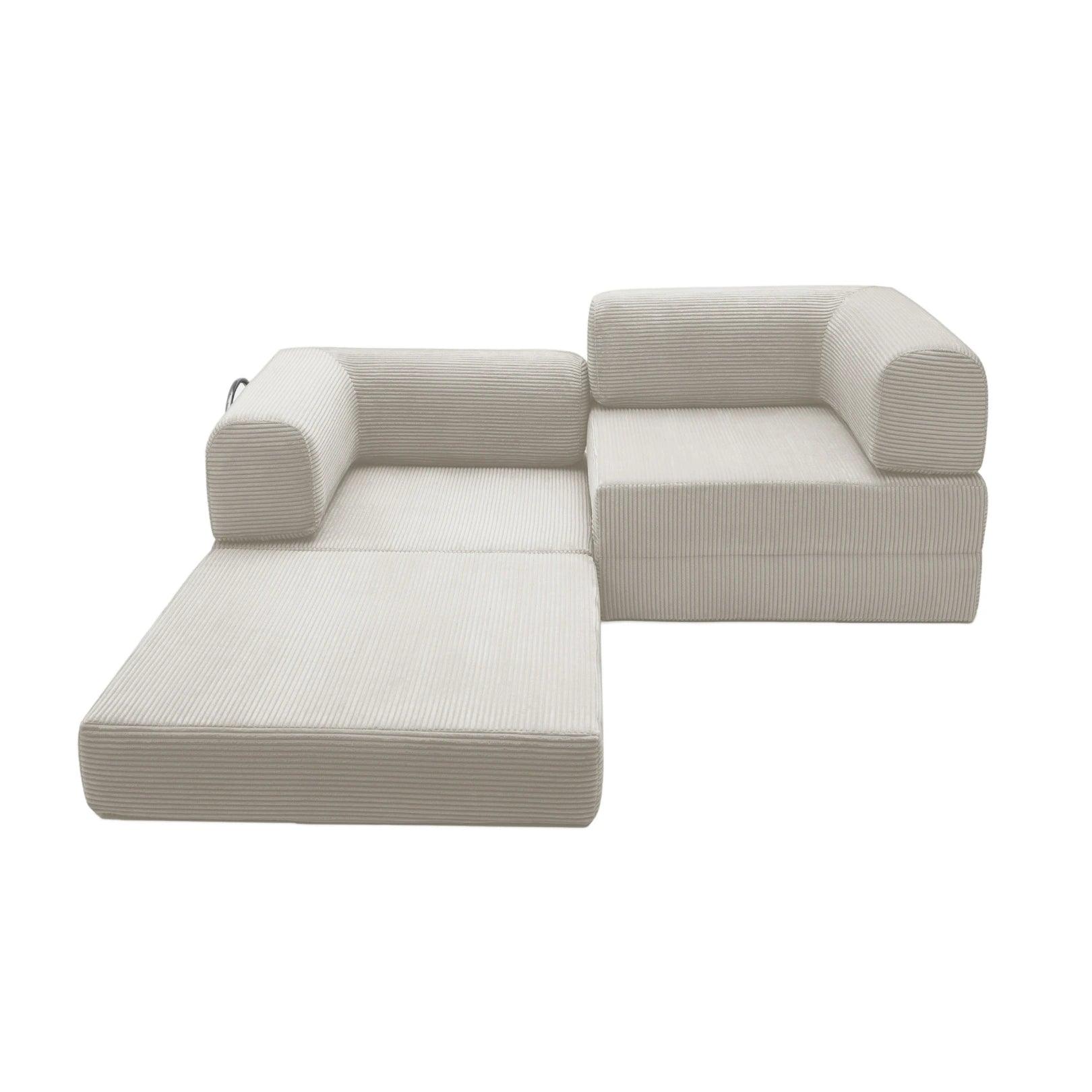 Nova Modular Sofa Bed-Eggshell - PortaSofa