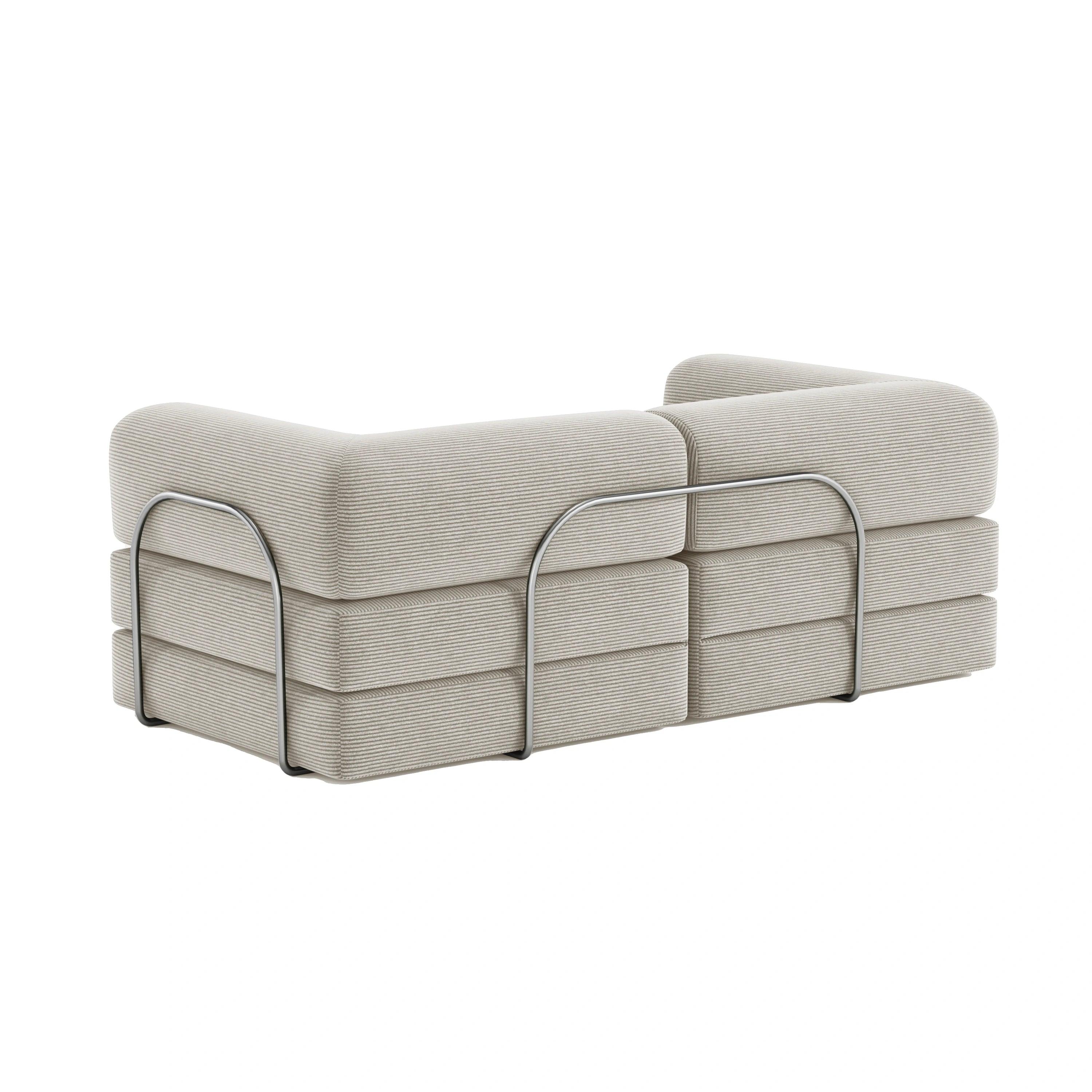 Nova Modular Sofa Bed-Eggshell - PortaSofa