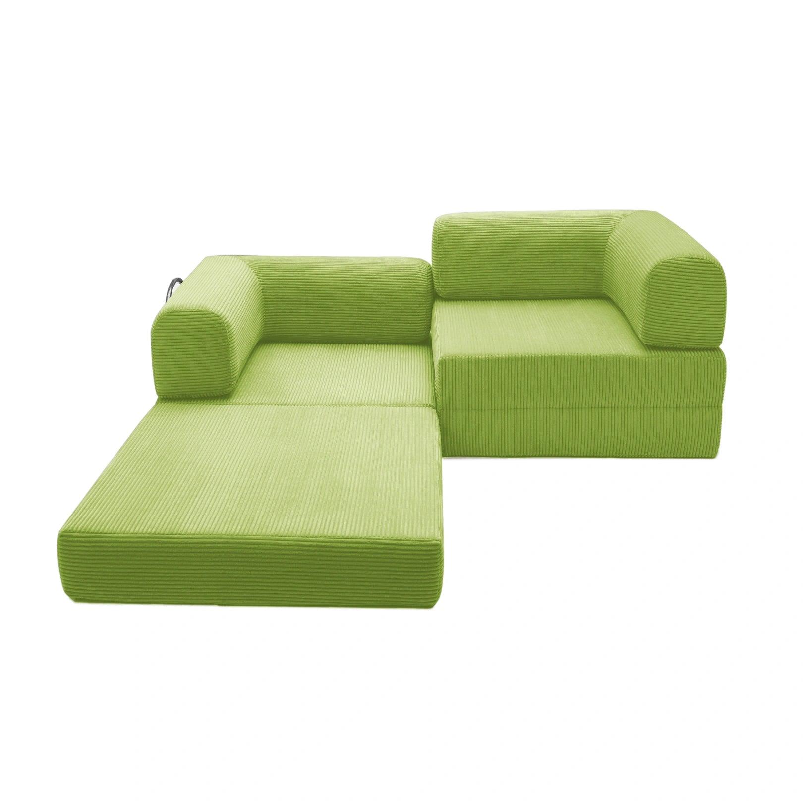 Nova Modular Sofa Bed-Lime - PortaSofa
