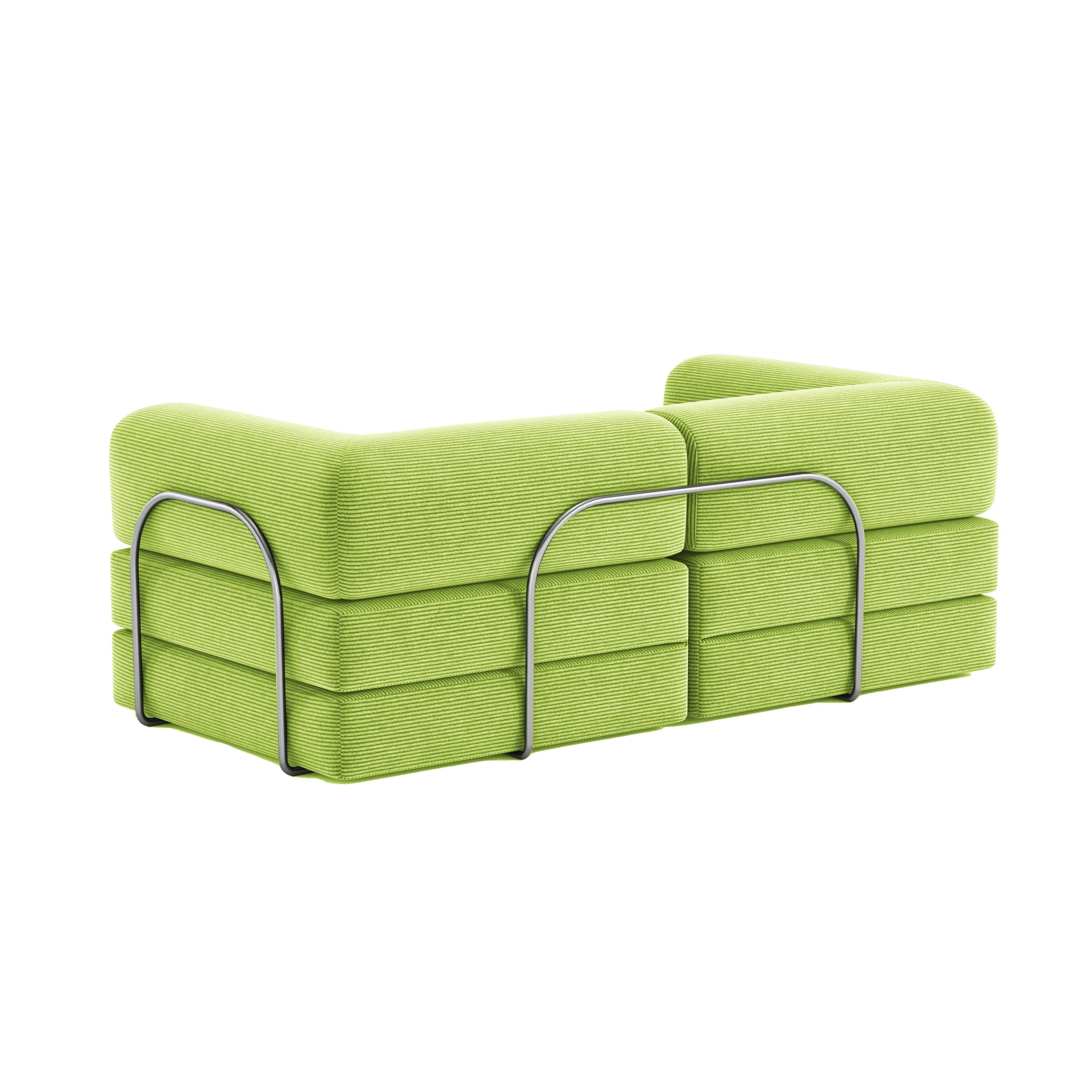 Nova Modular Sofa Bed-Lime - PortaSofa