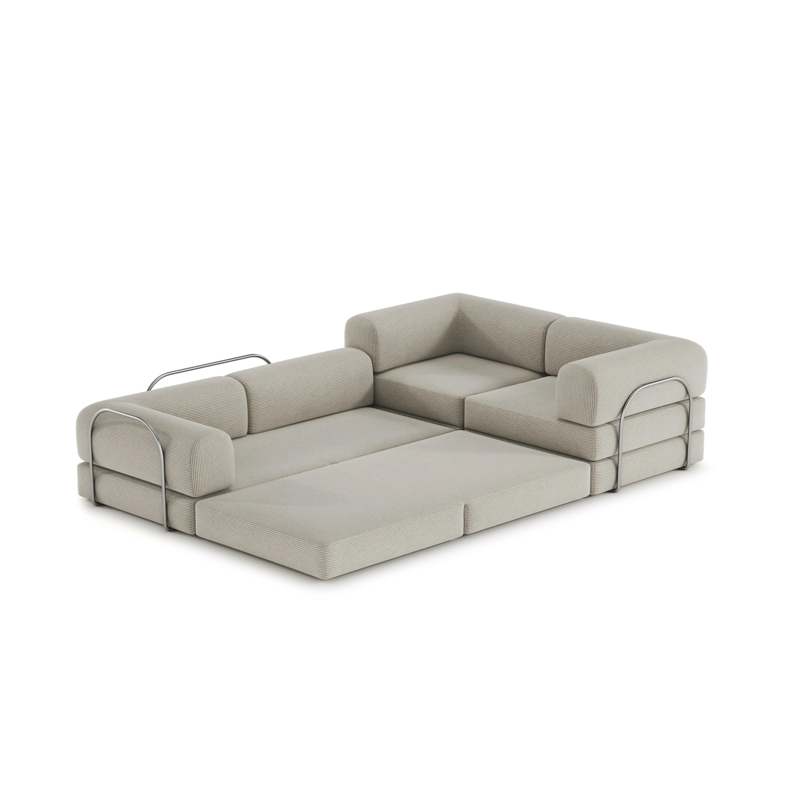 Nova XL Modular Sofa-Eggshell