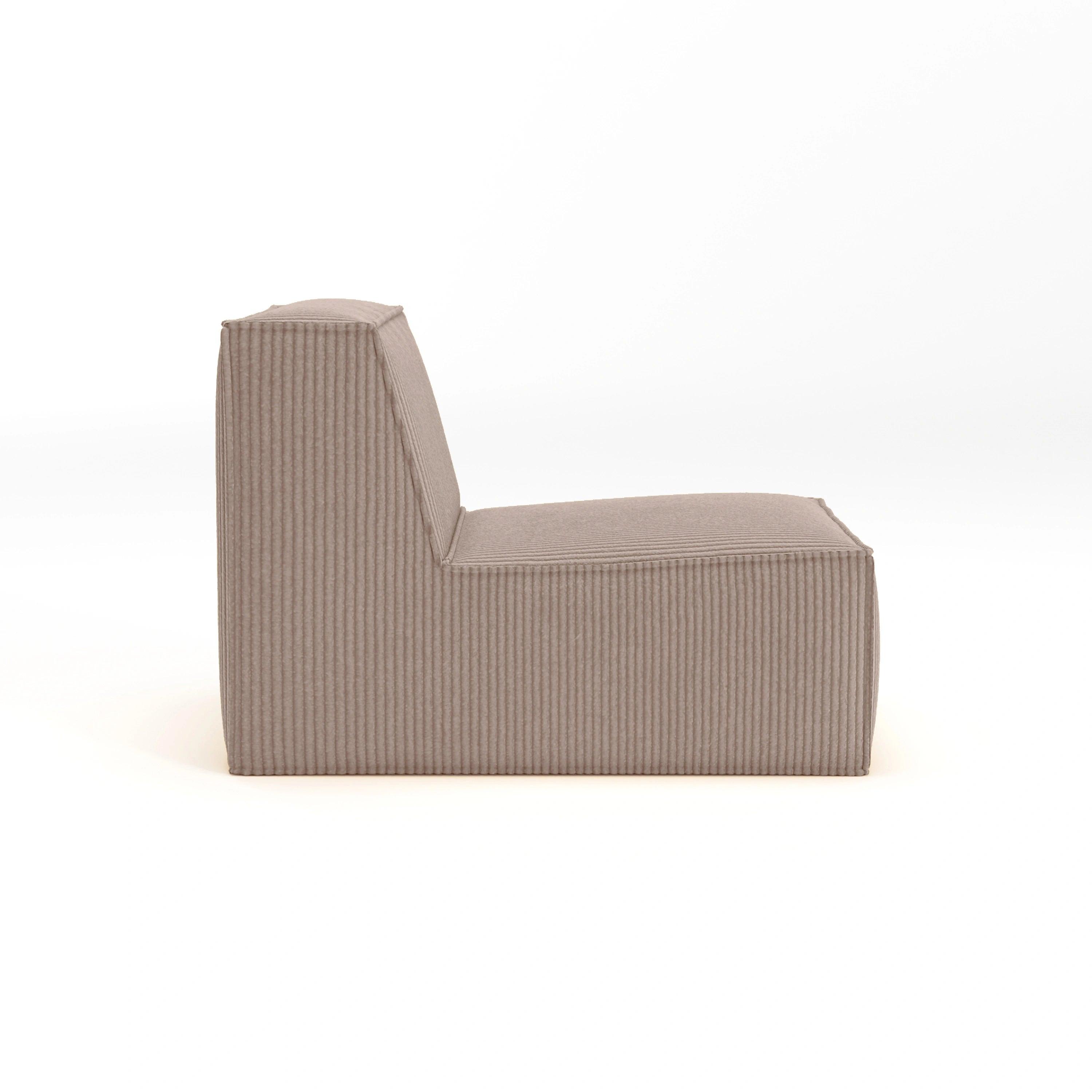Cube Single Seat-Blush - PortaSofa