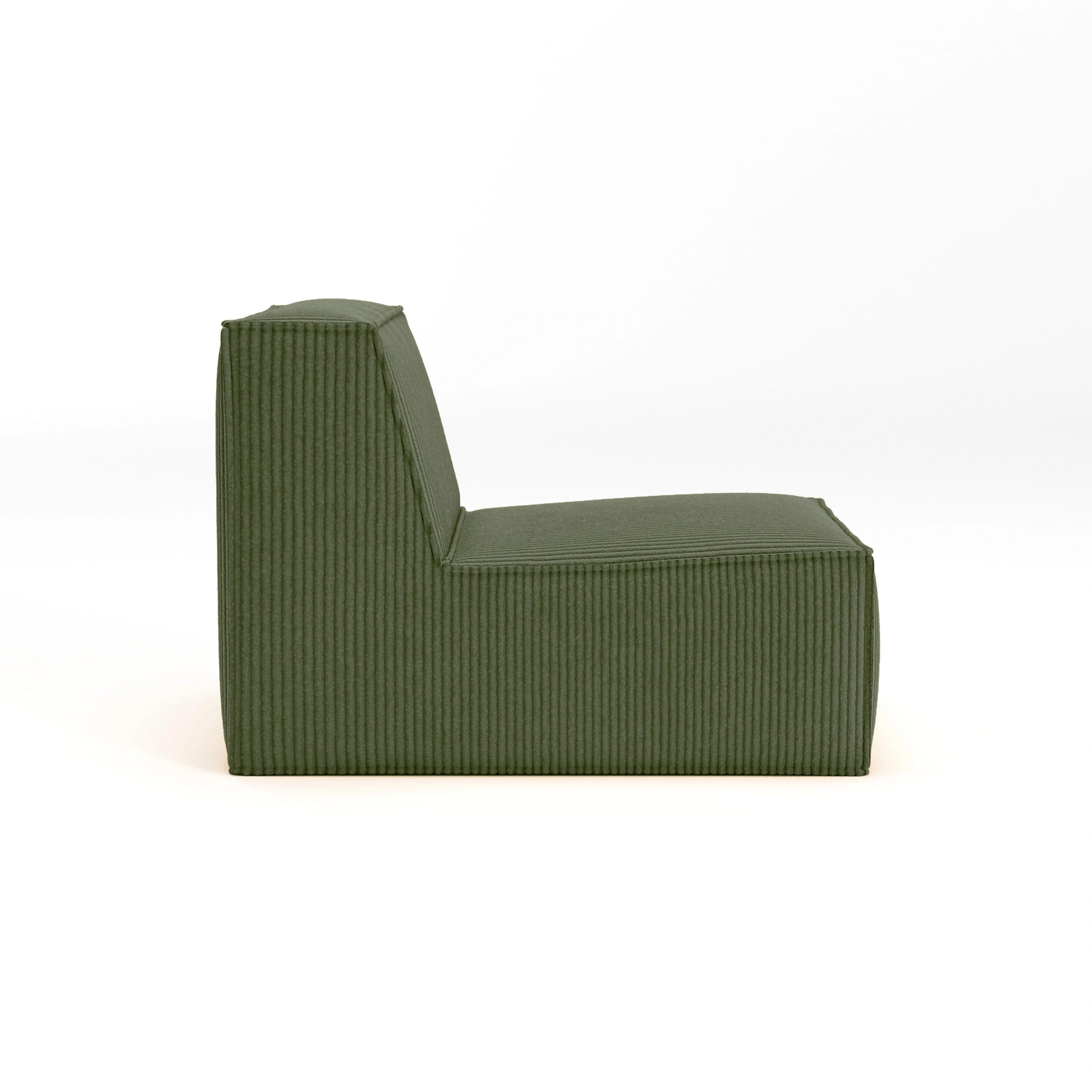 Cube Single Seat-Forest Green - PortaSofa