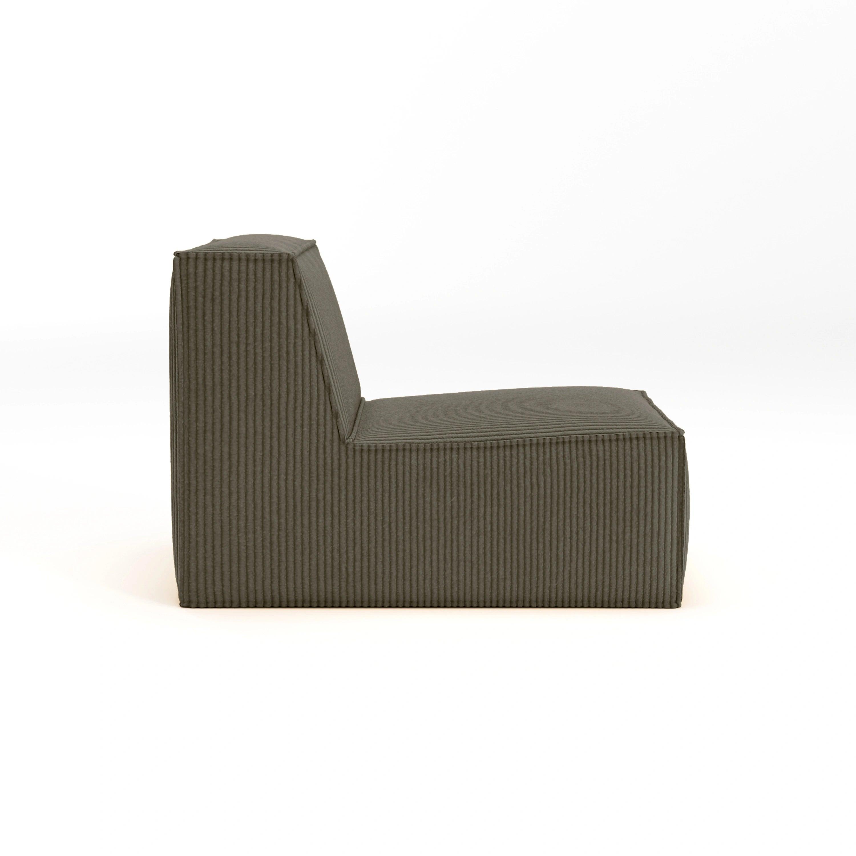 Cube Single Seat-Coffee - PortaSofa