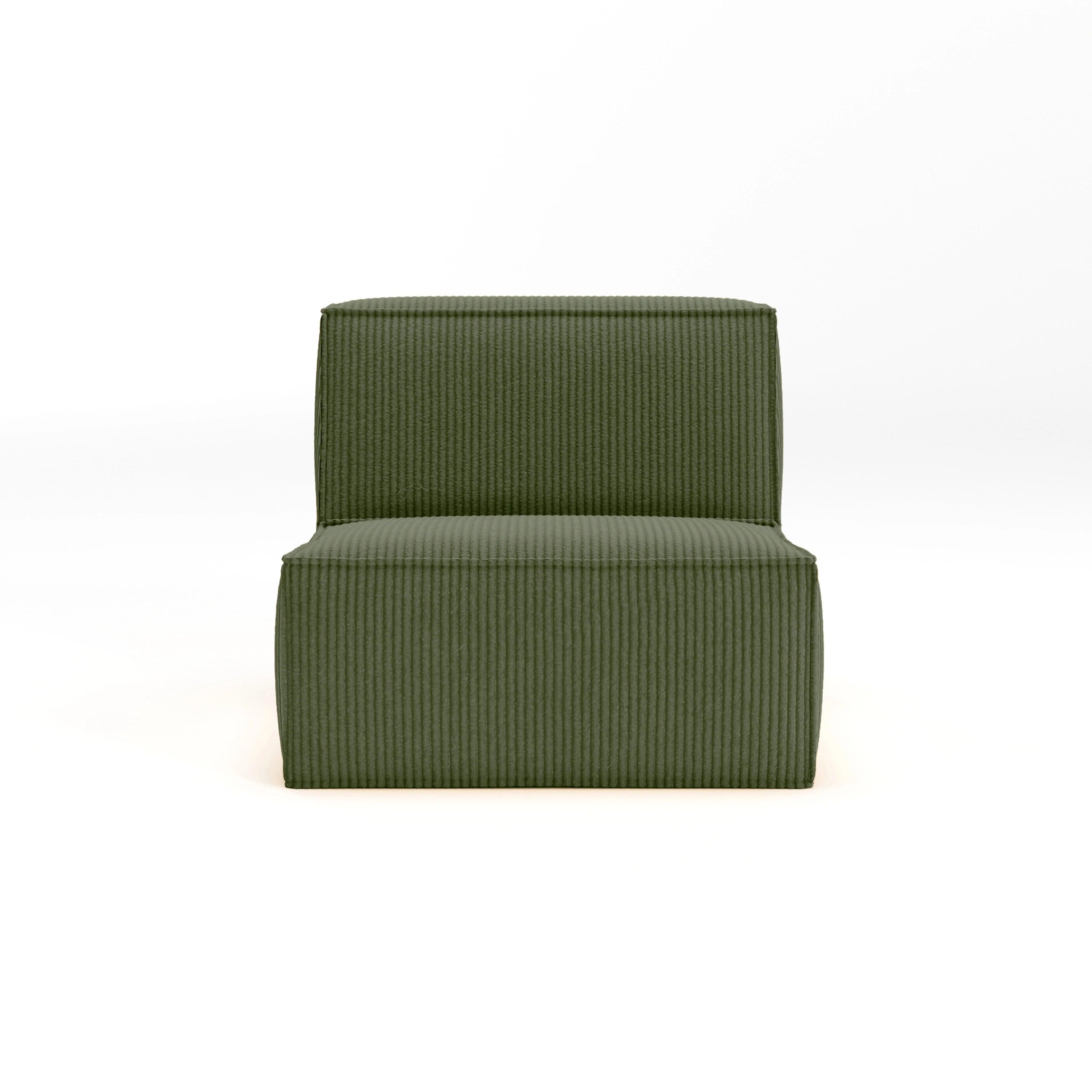 Cube Single Seat-Forest Green - PortaSofa