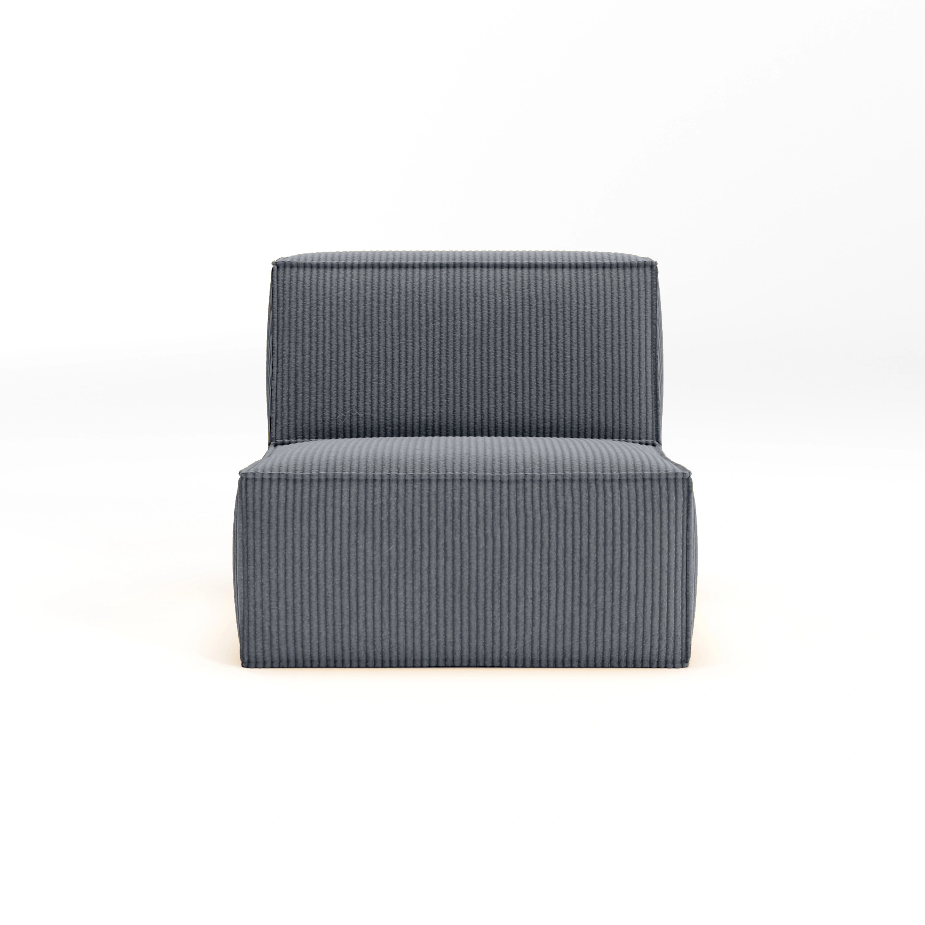 Cube Single Seat-Slate