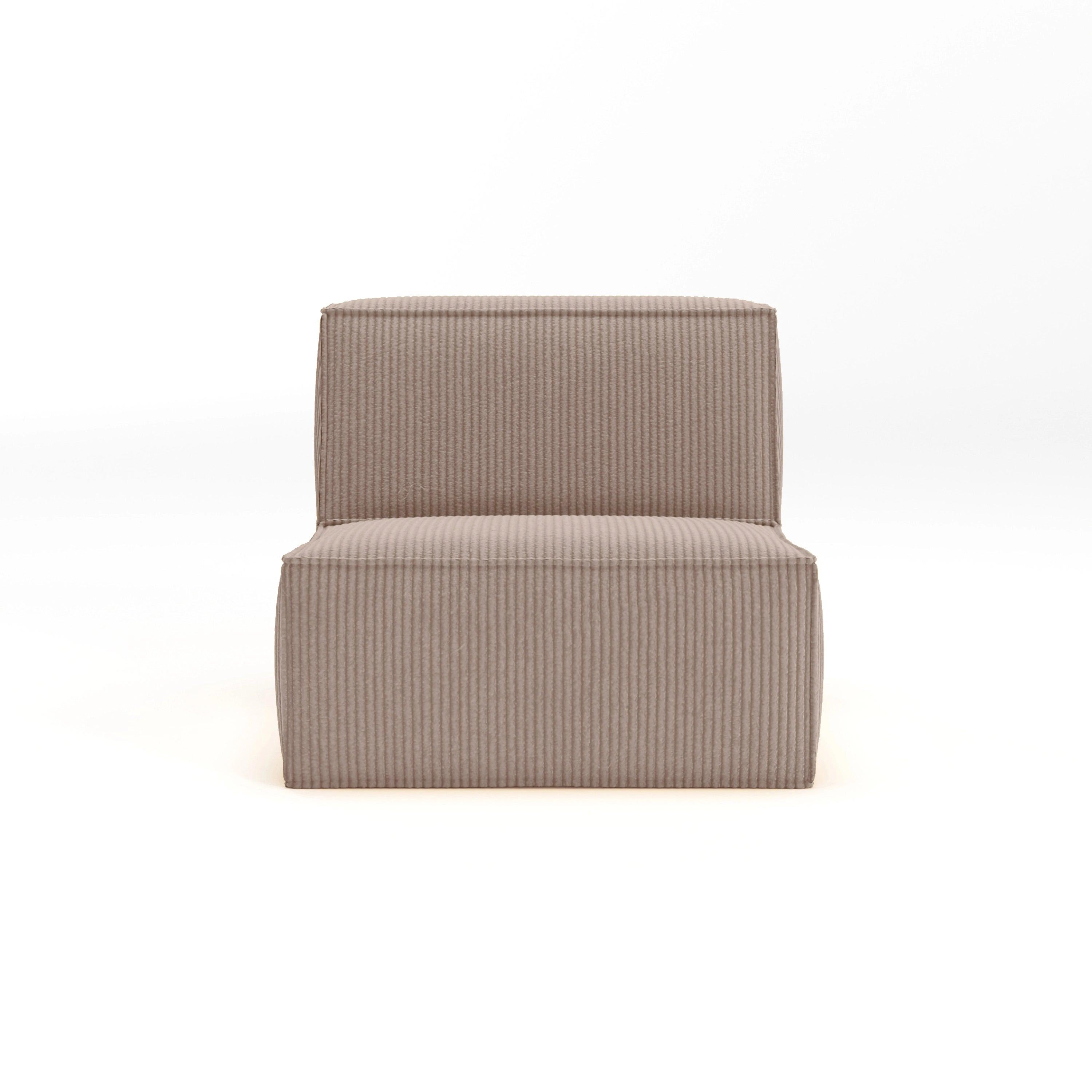 Cube Single Seat-Blush - PortaSofa