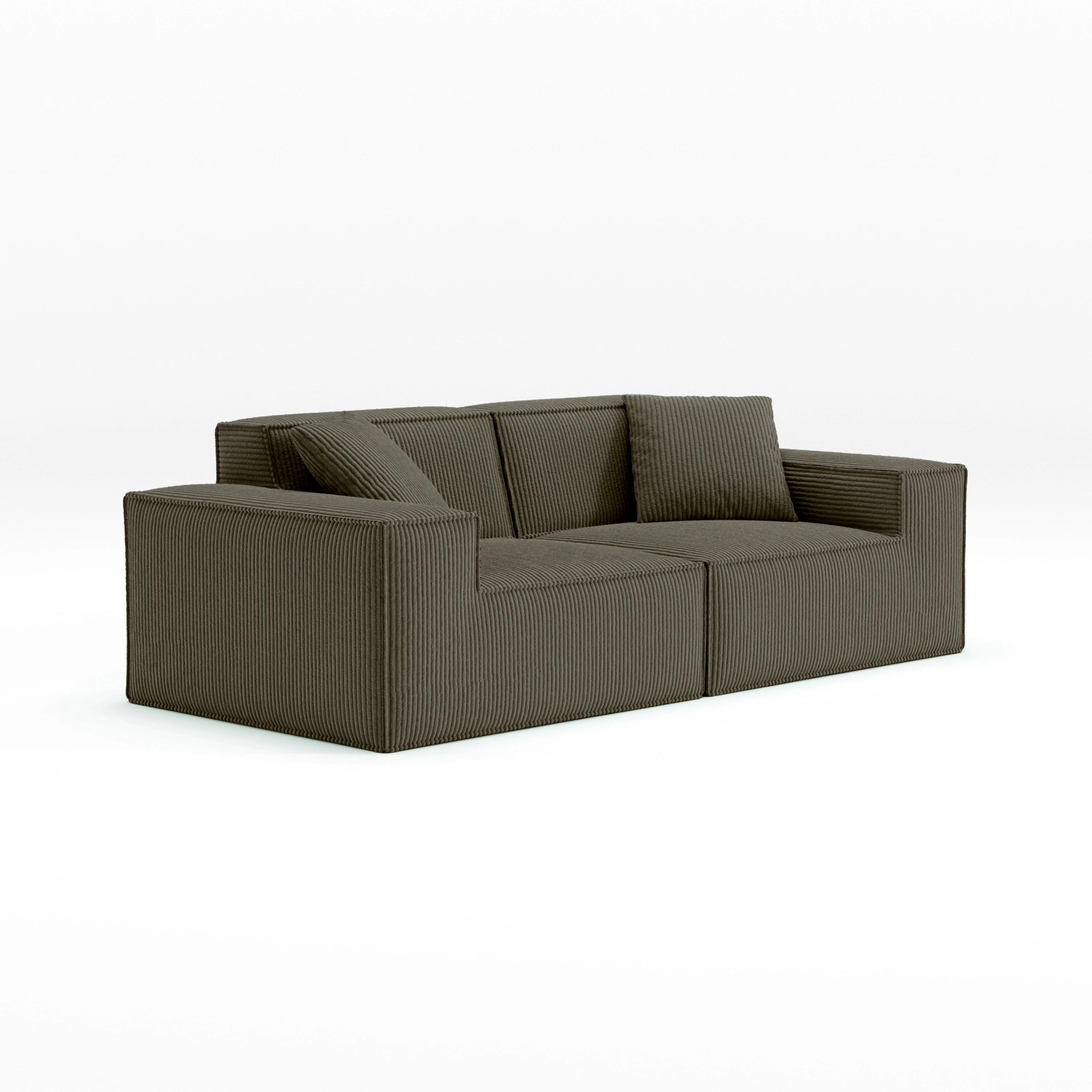 Cube Modular Sofa 2 Seater-Coffee - PortaSofa