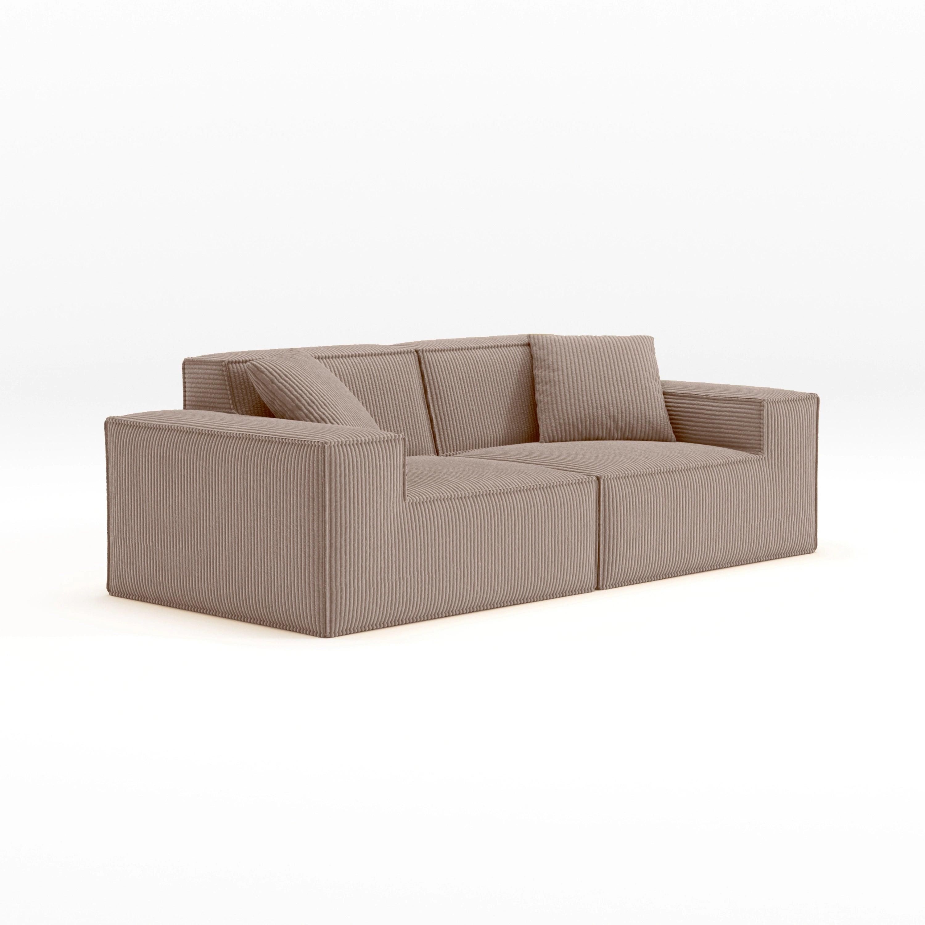 Cube Modular Sofa 2 Seater-Blush - PortaSofa