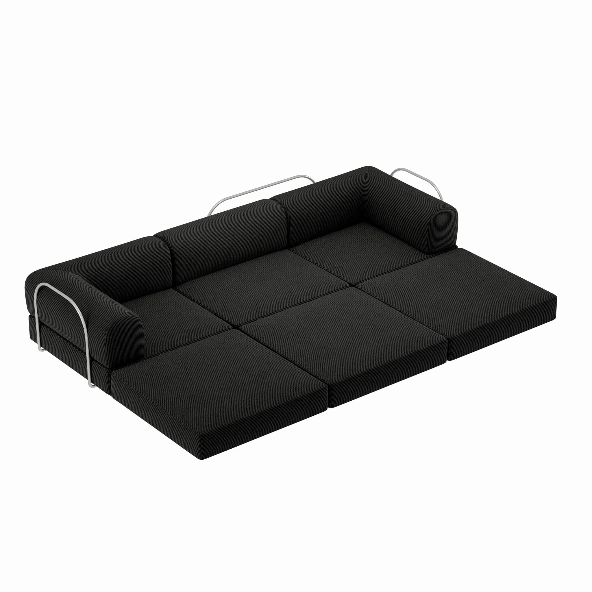 Nova L-Shaped Sofa-Black