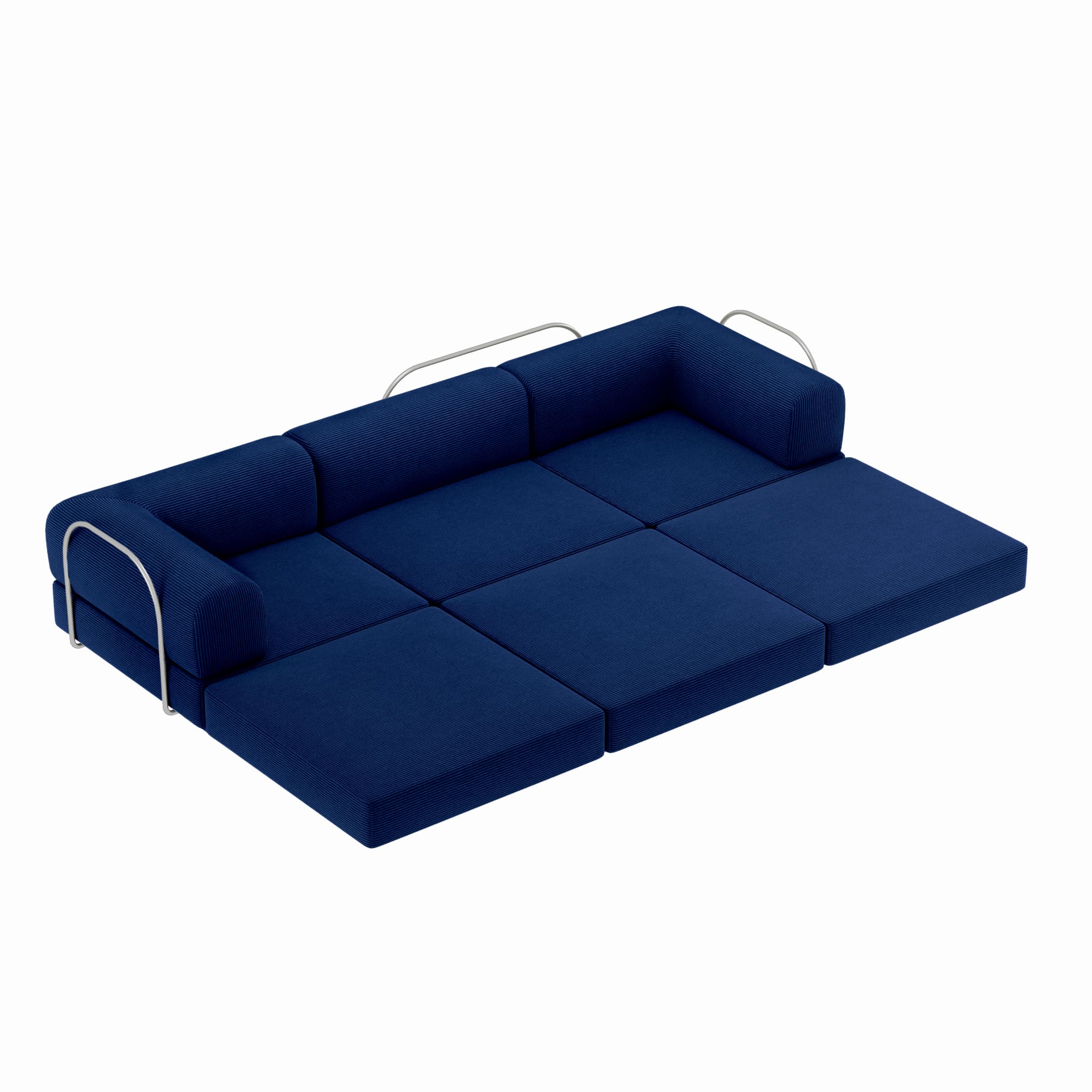Nova L-Shaped Sofa-Blue