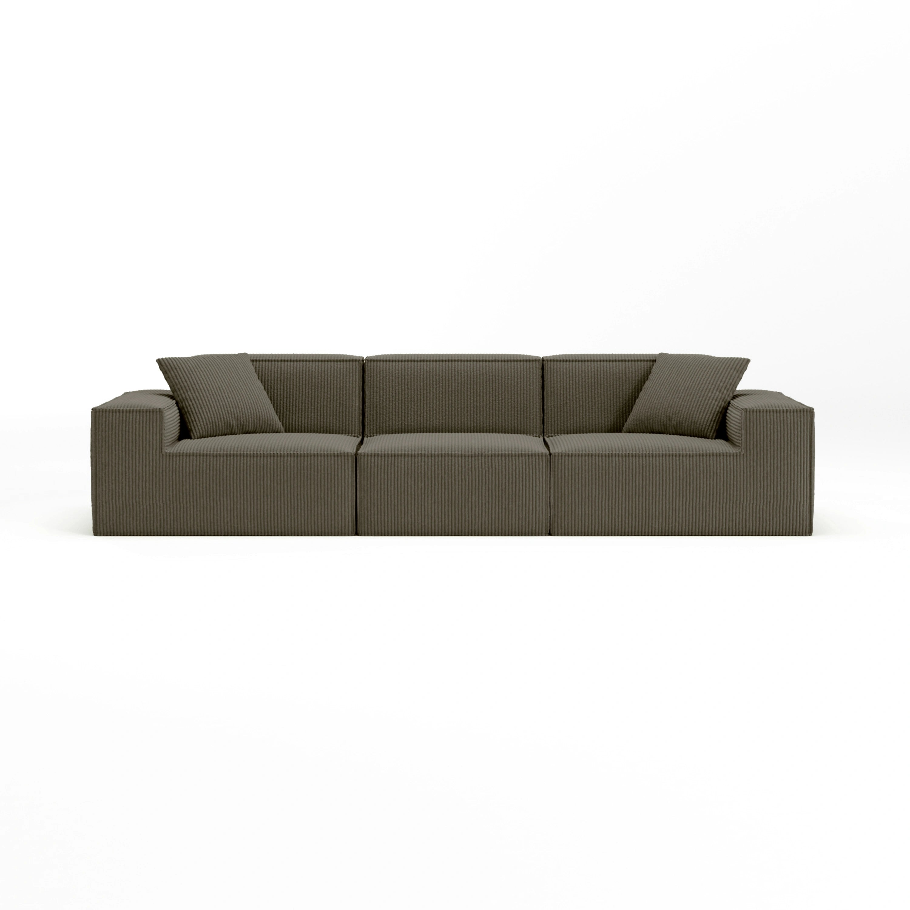Cube Modular Sofa 3 Seater-Coffee