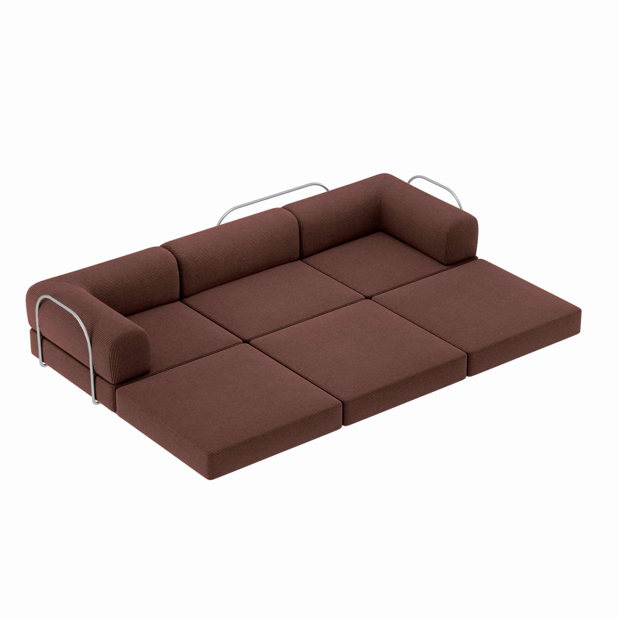 Nova L-Shaped Sofa-Chestnut