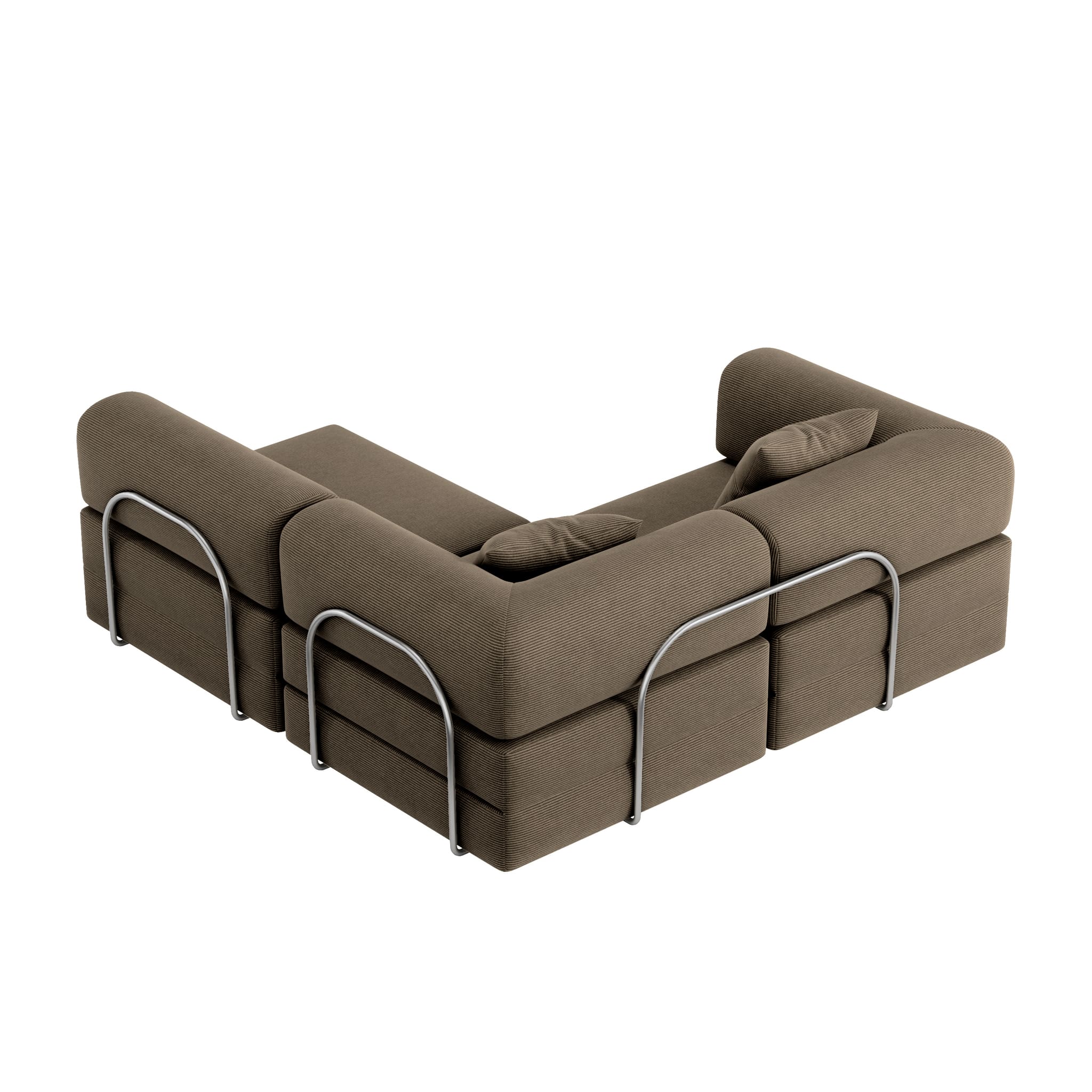 Nova L-Shaped Sofa-Coffee
