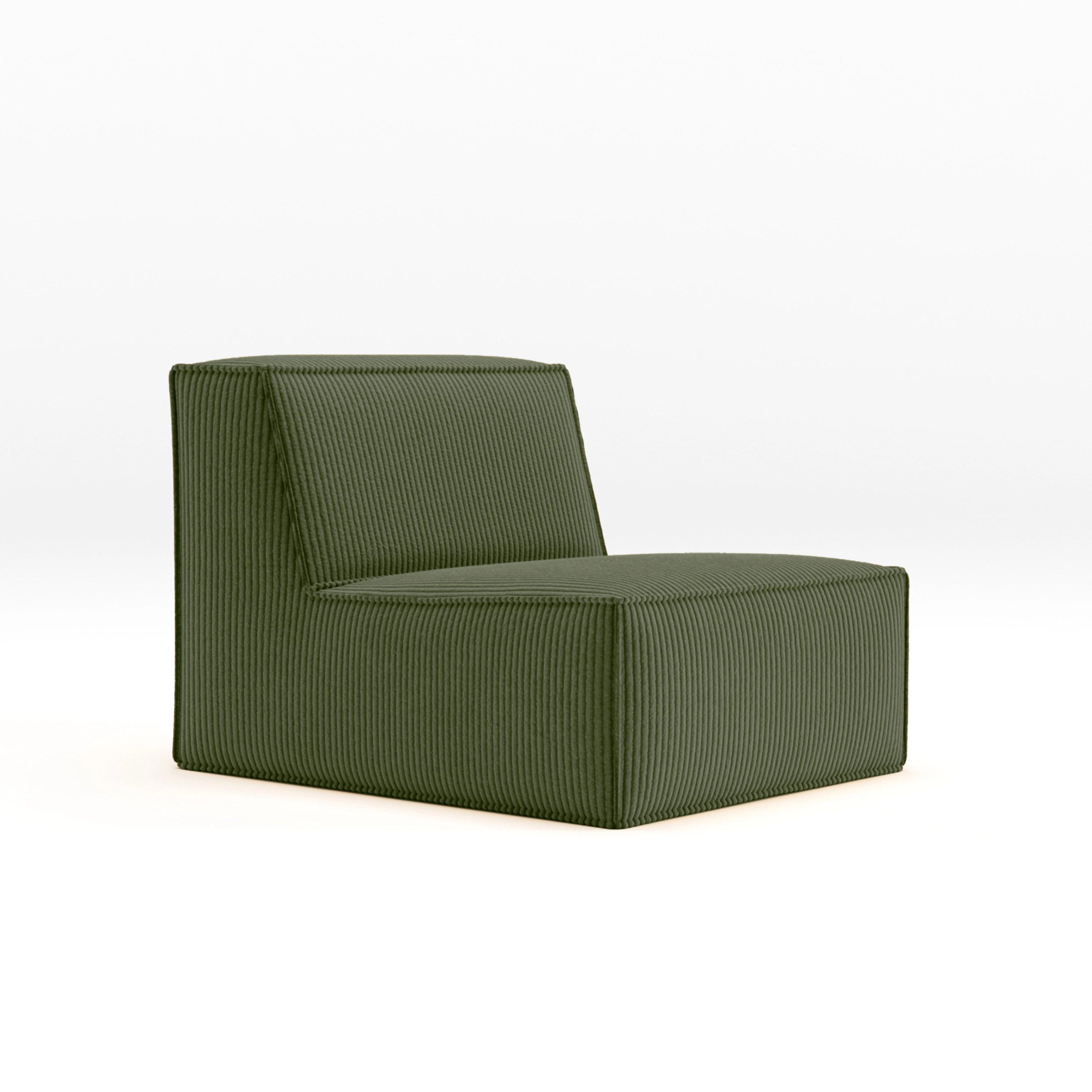 Cube Single Seat-Forest Green - PortaSofa