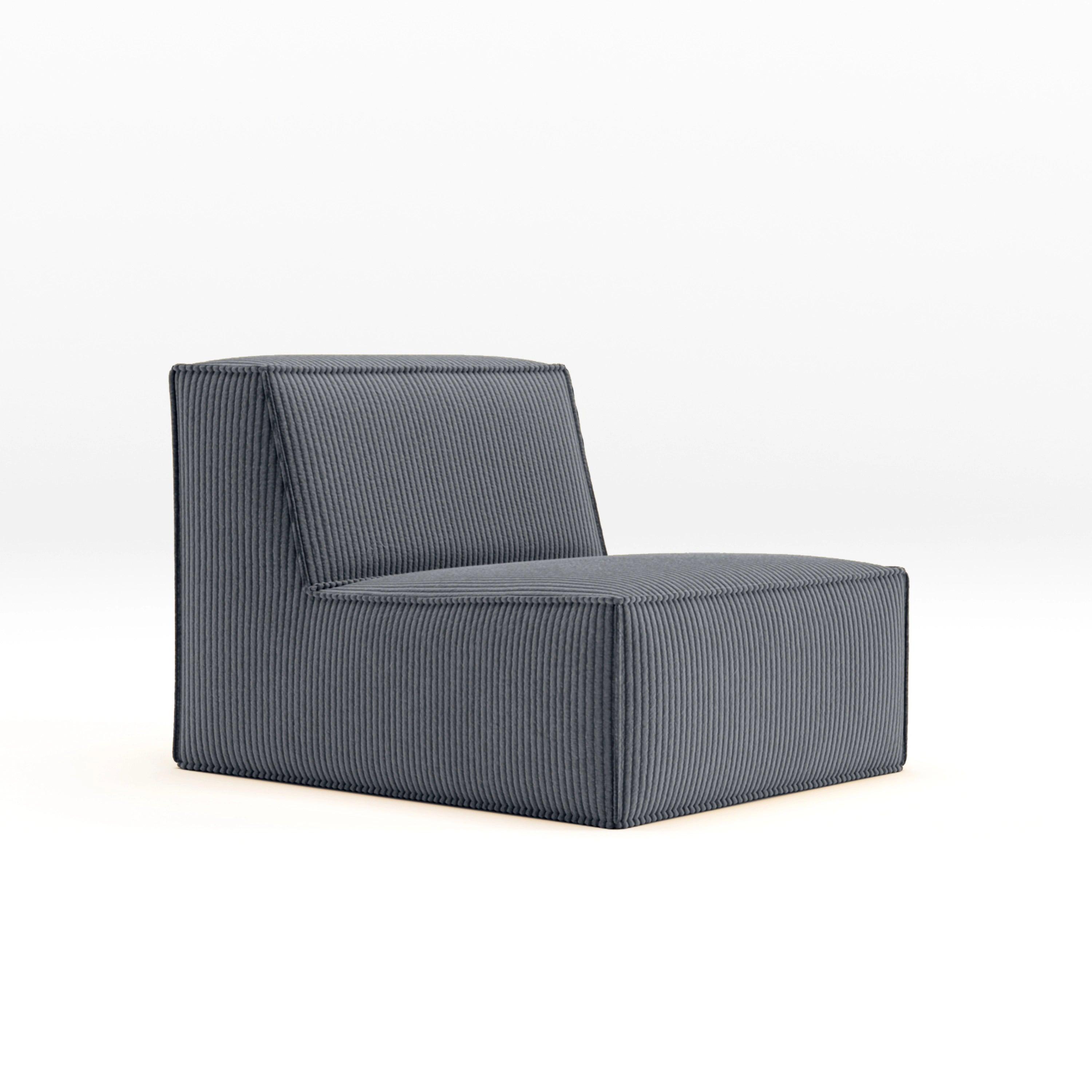 Cube Single Seat-Slate - PortaSofa