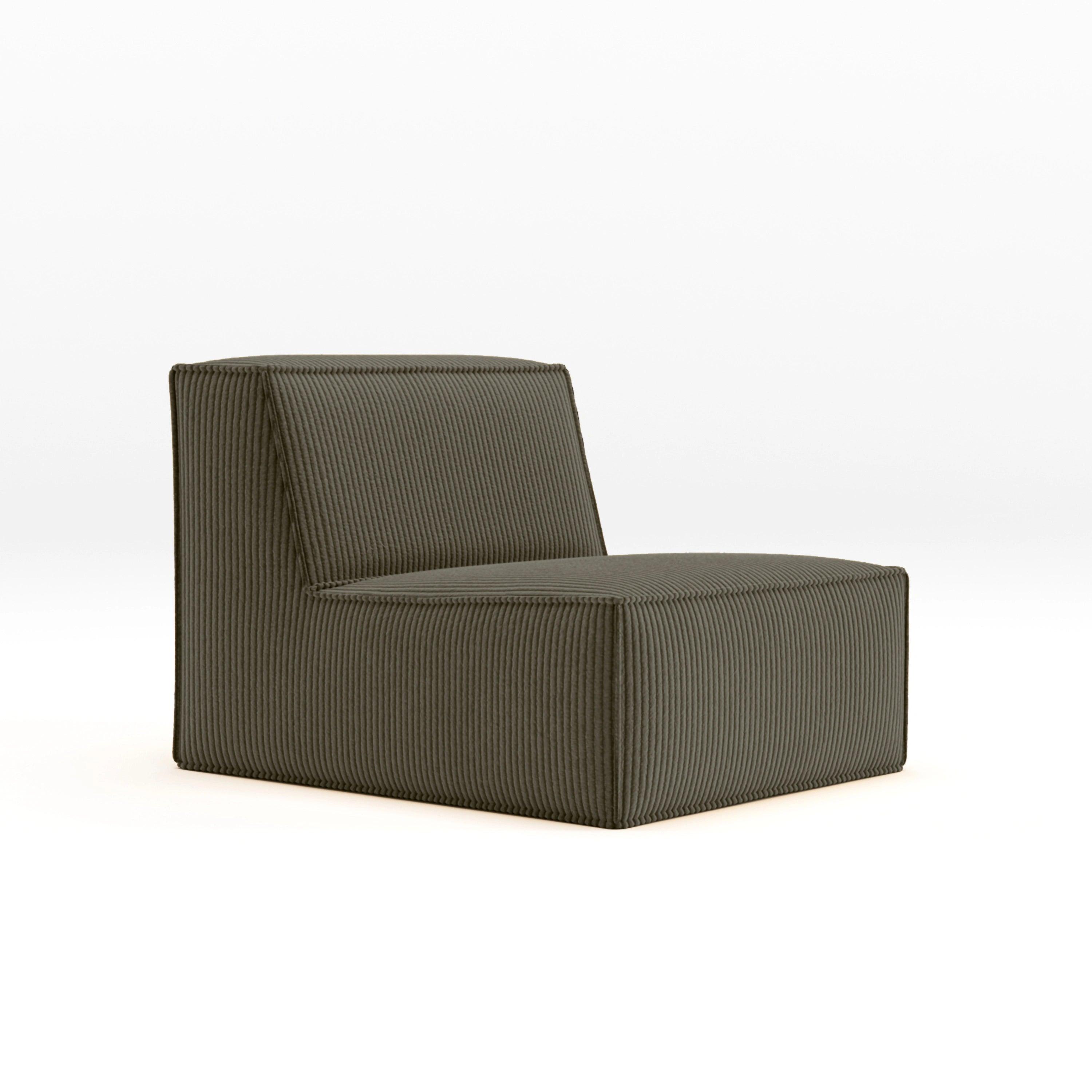 Cube Single Seat-Coffee - PortaSofa